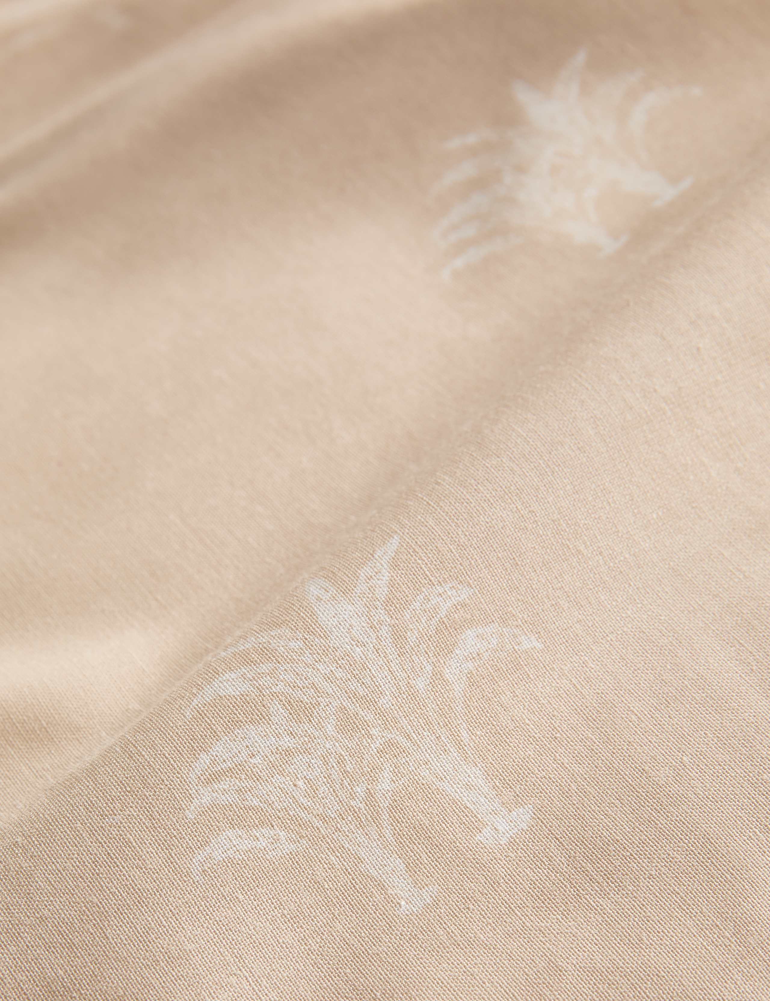 Cotton Blend Palm Tree Printed Bedding Set 7 of 7