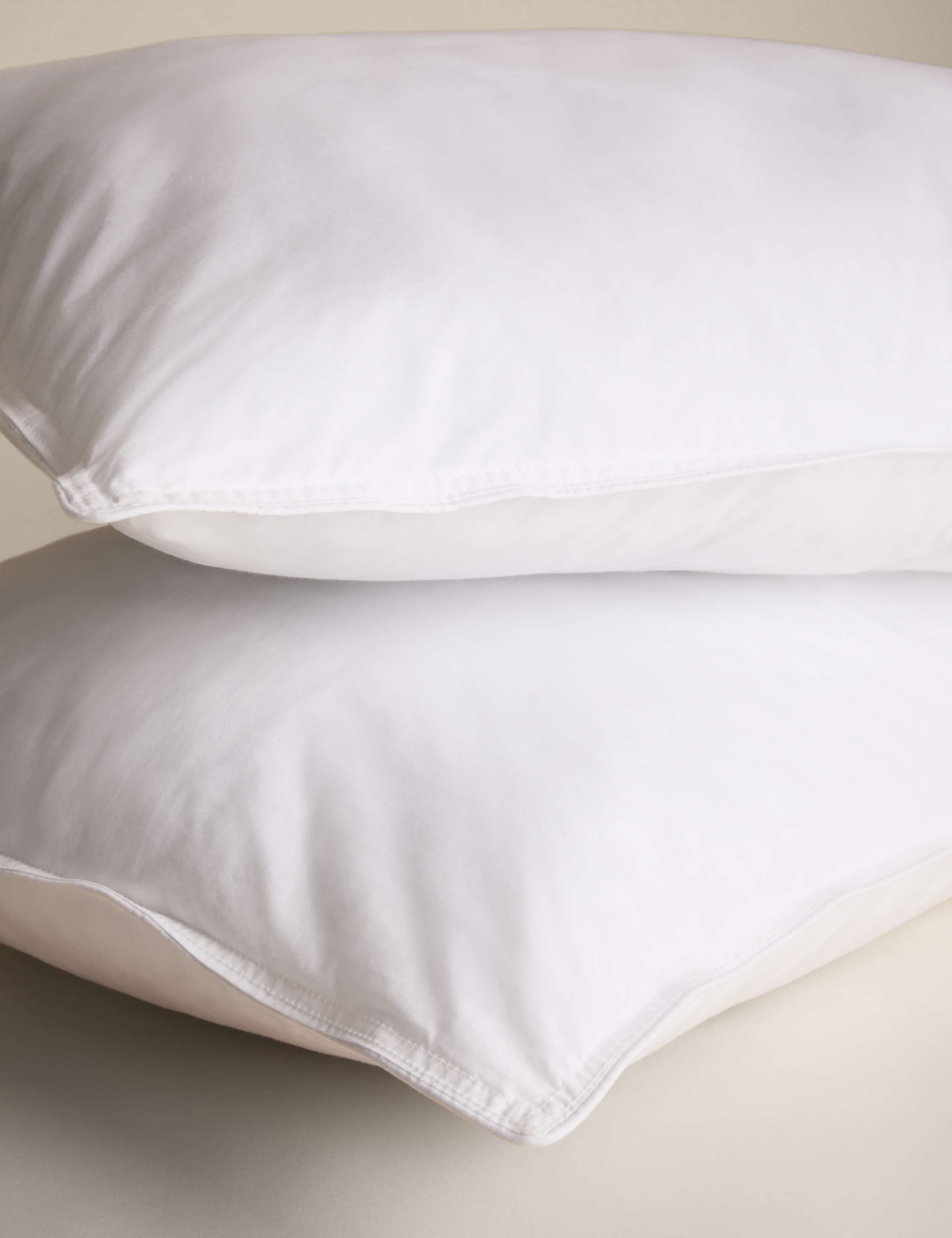 2 Pack Ultimate Comfort Pure Cotton Medium Pillows 1 of 3