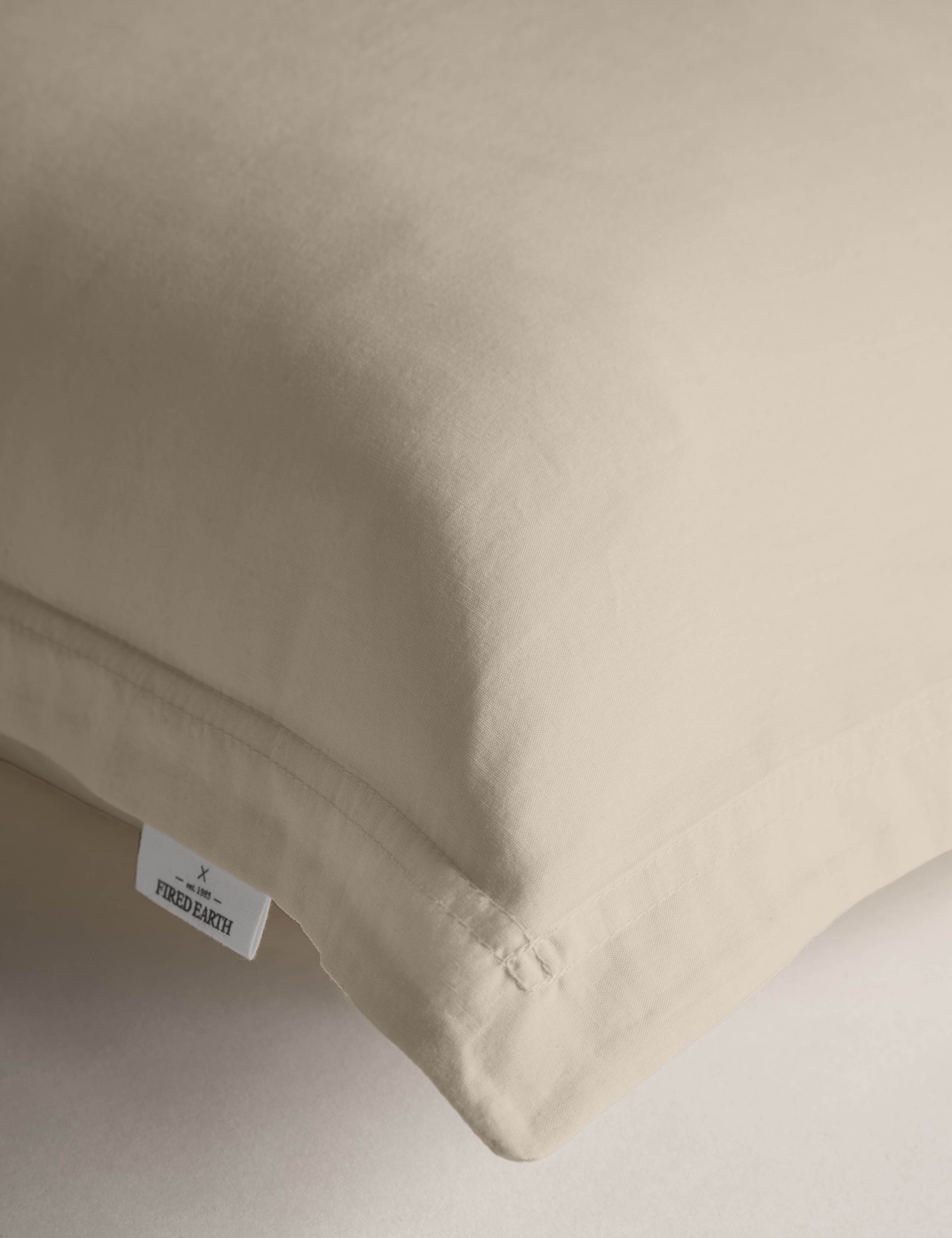 2pk Washed Cotton Oxford Pillowcases 3 of 4