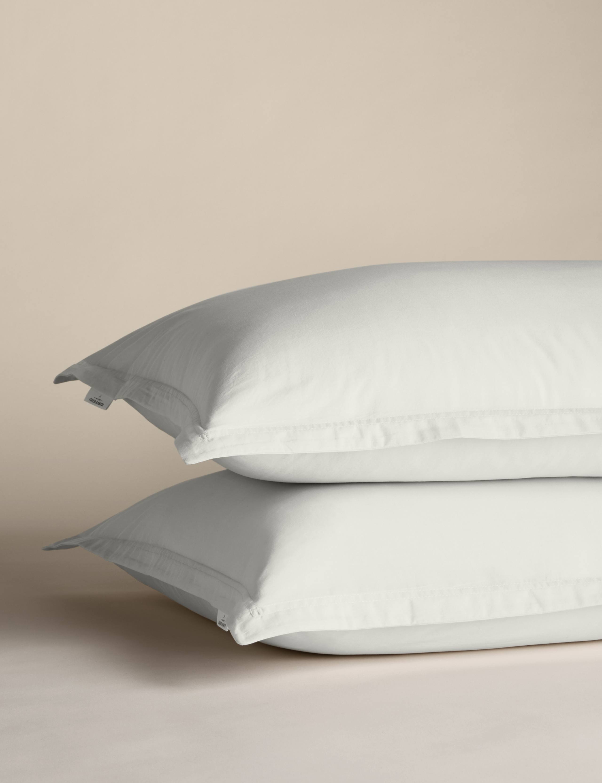 2pk Washed Cotton Oxford Pillowcases 2 of 4