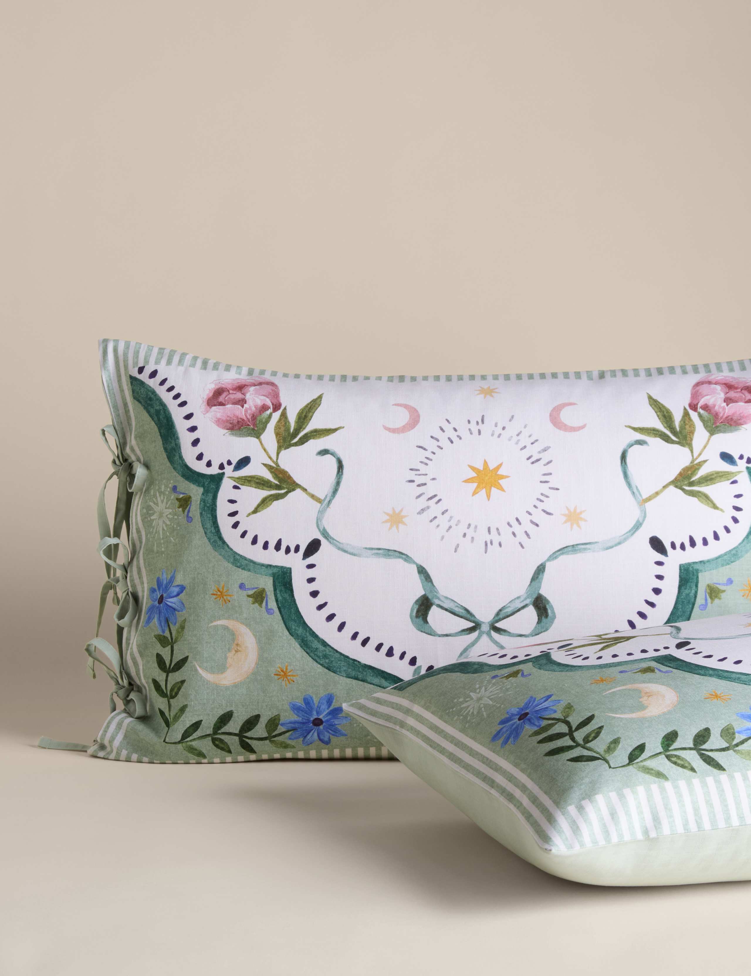 Pure Cotton Celestial Print Bedding Set 3 of 6