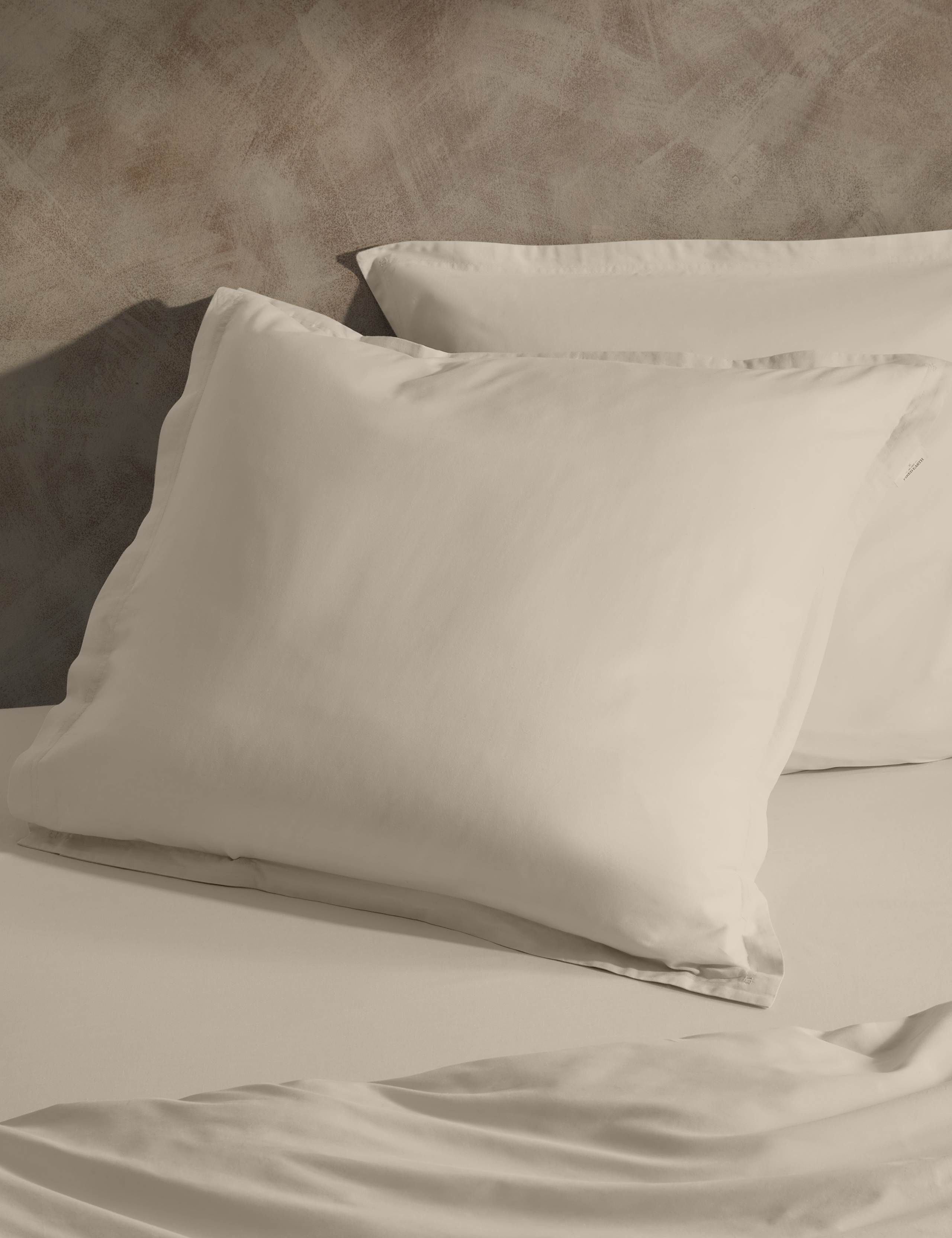 2pk Washed Cotton Square Pillowcases 1 of 4