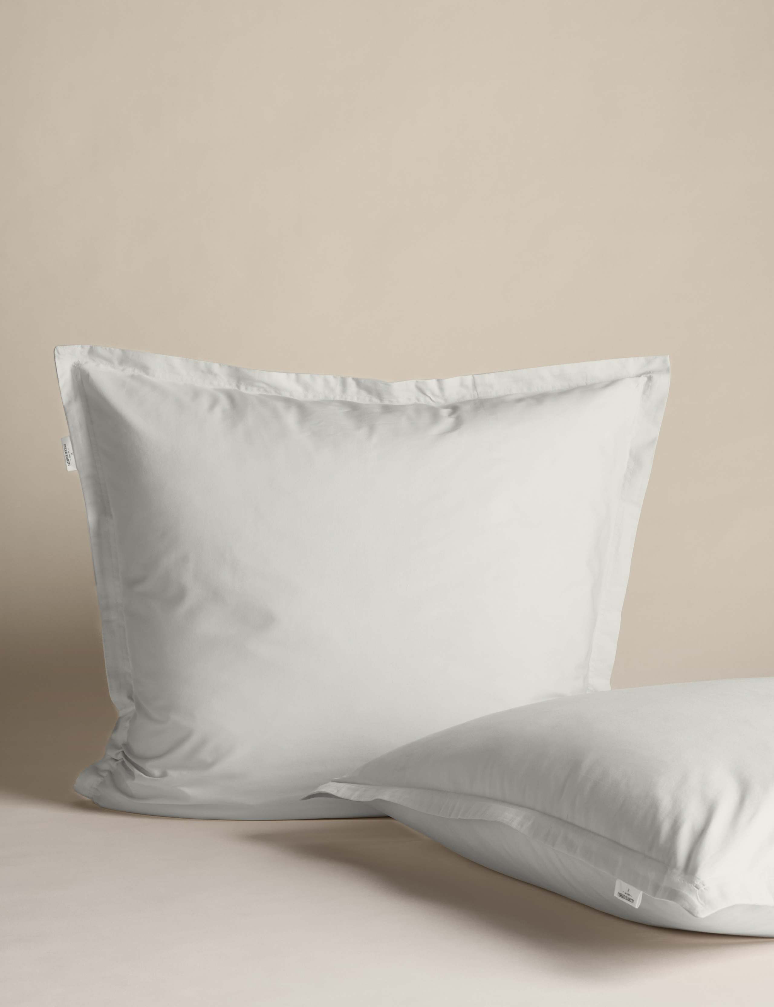 2pk Washed Cotton Square Pillowcases 2 of 4