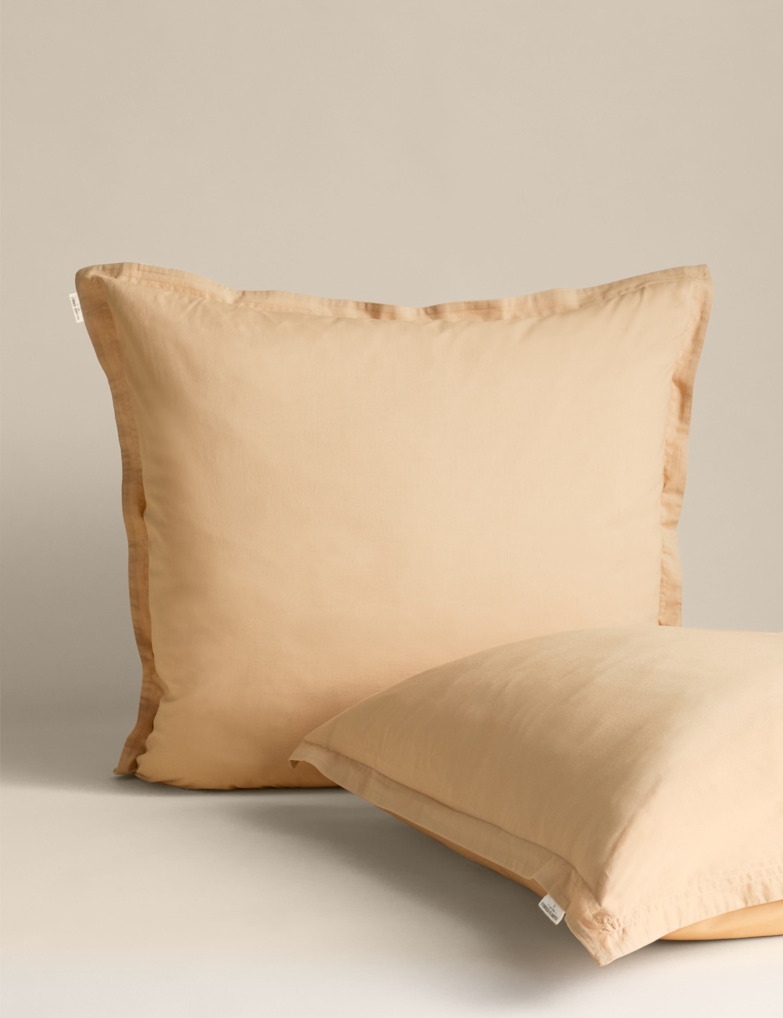 2pk Washed Cotton Square Pillowcases 2 of 4