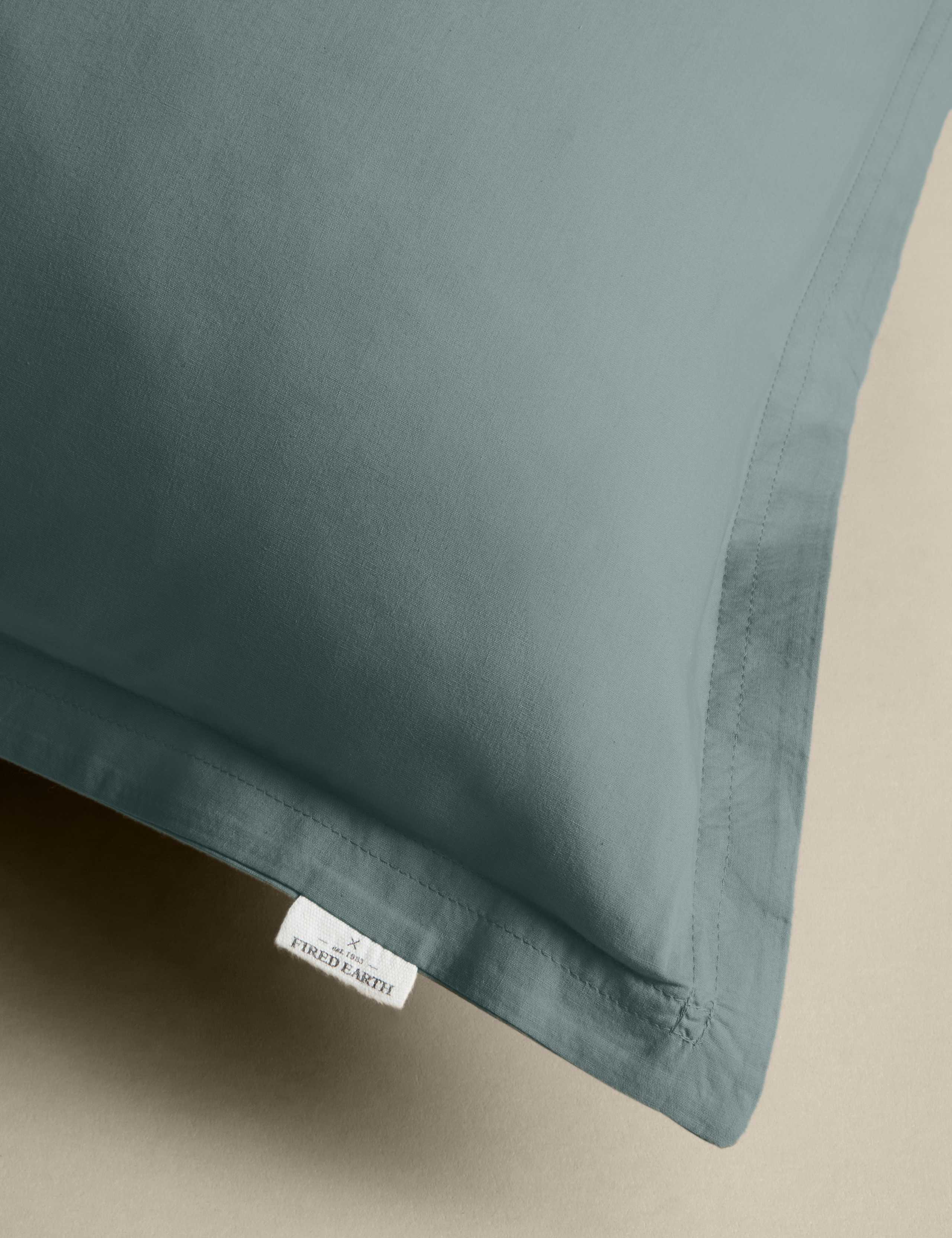 2pk Washed Cotton Square Pillowcases 4 of 4