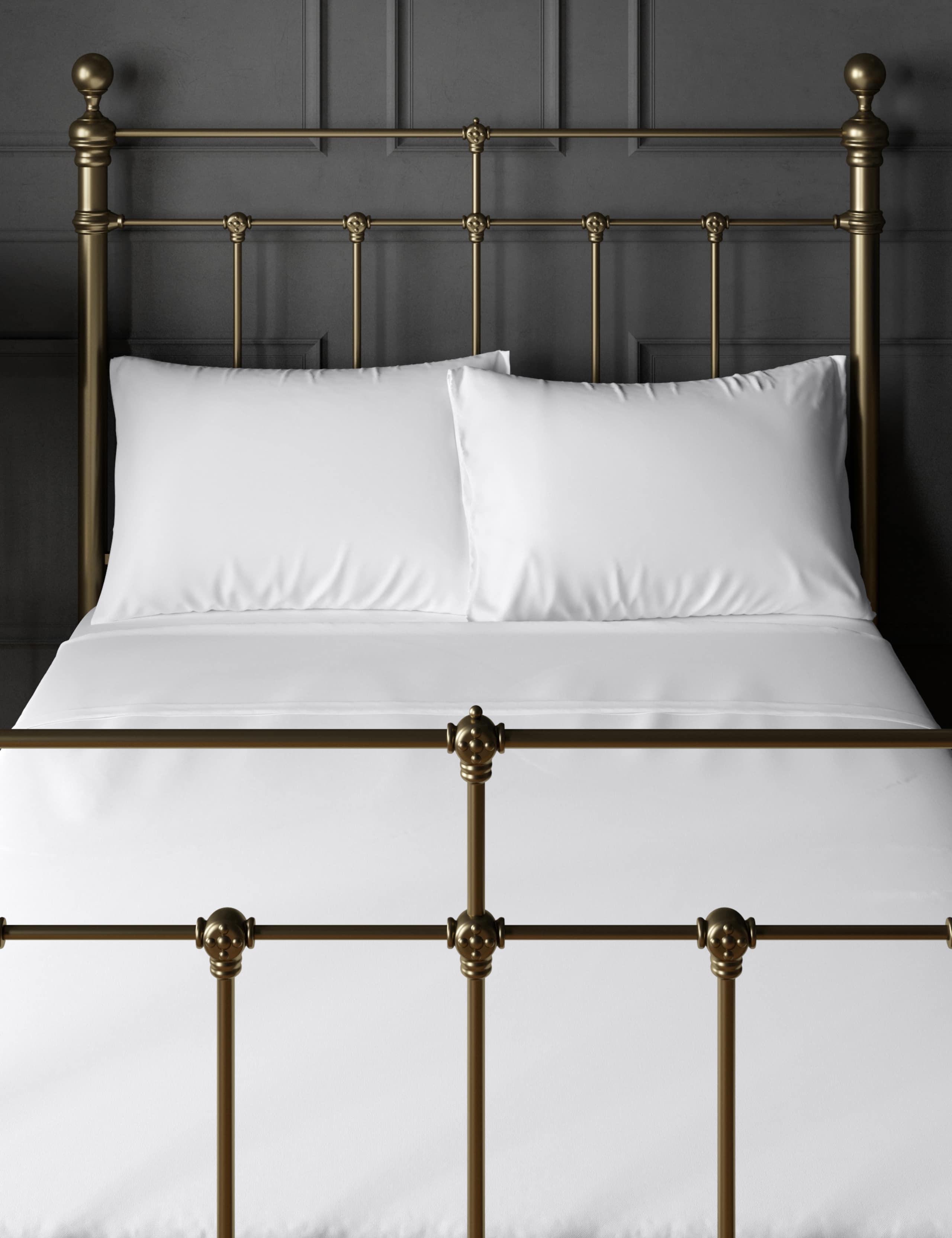 2 Pack Cotton Blend Non Iron Pillowcases 1 of 4