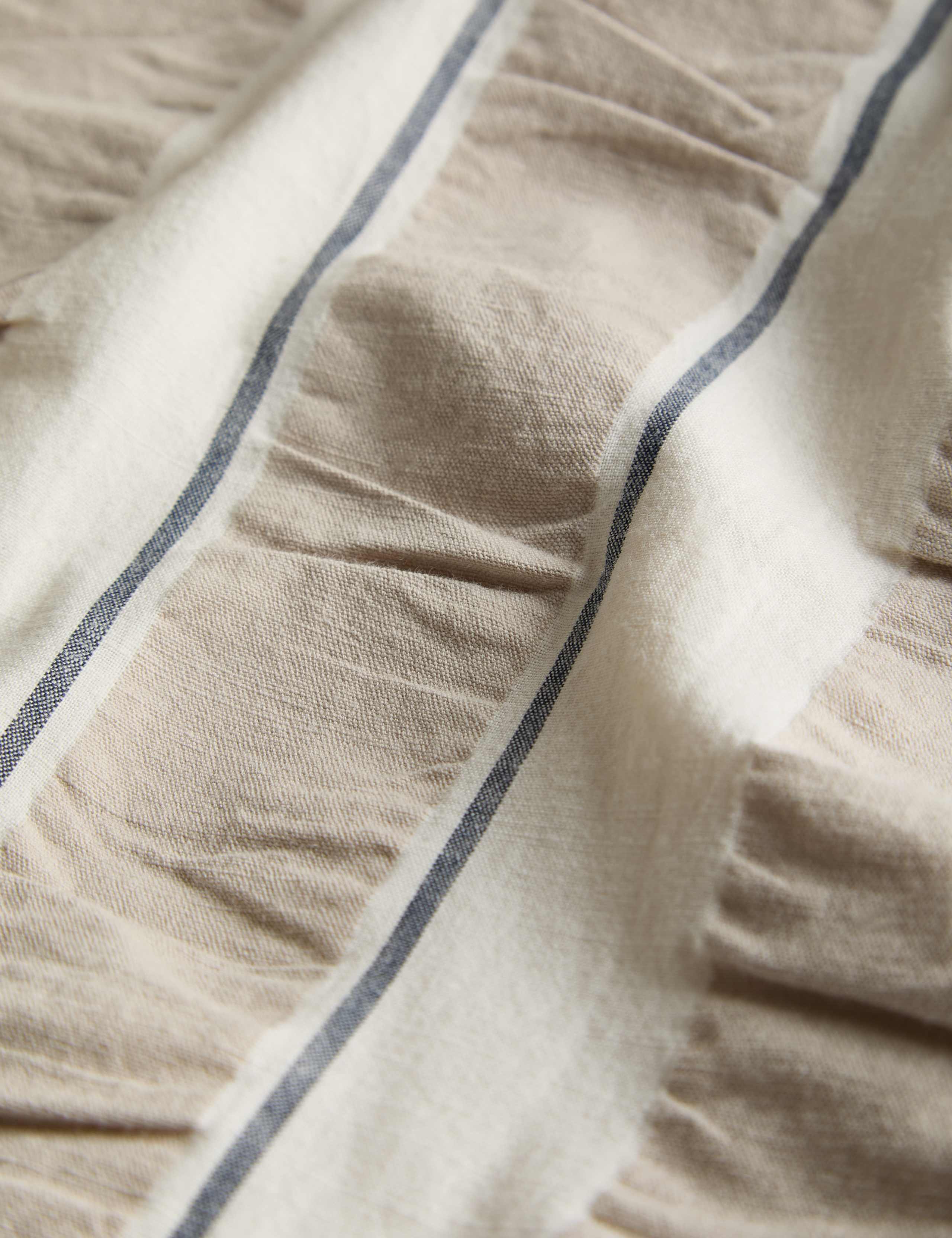 Pure Cotton Seersucker Stripe Bedding Set 4 of 5