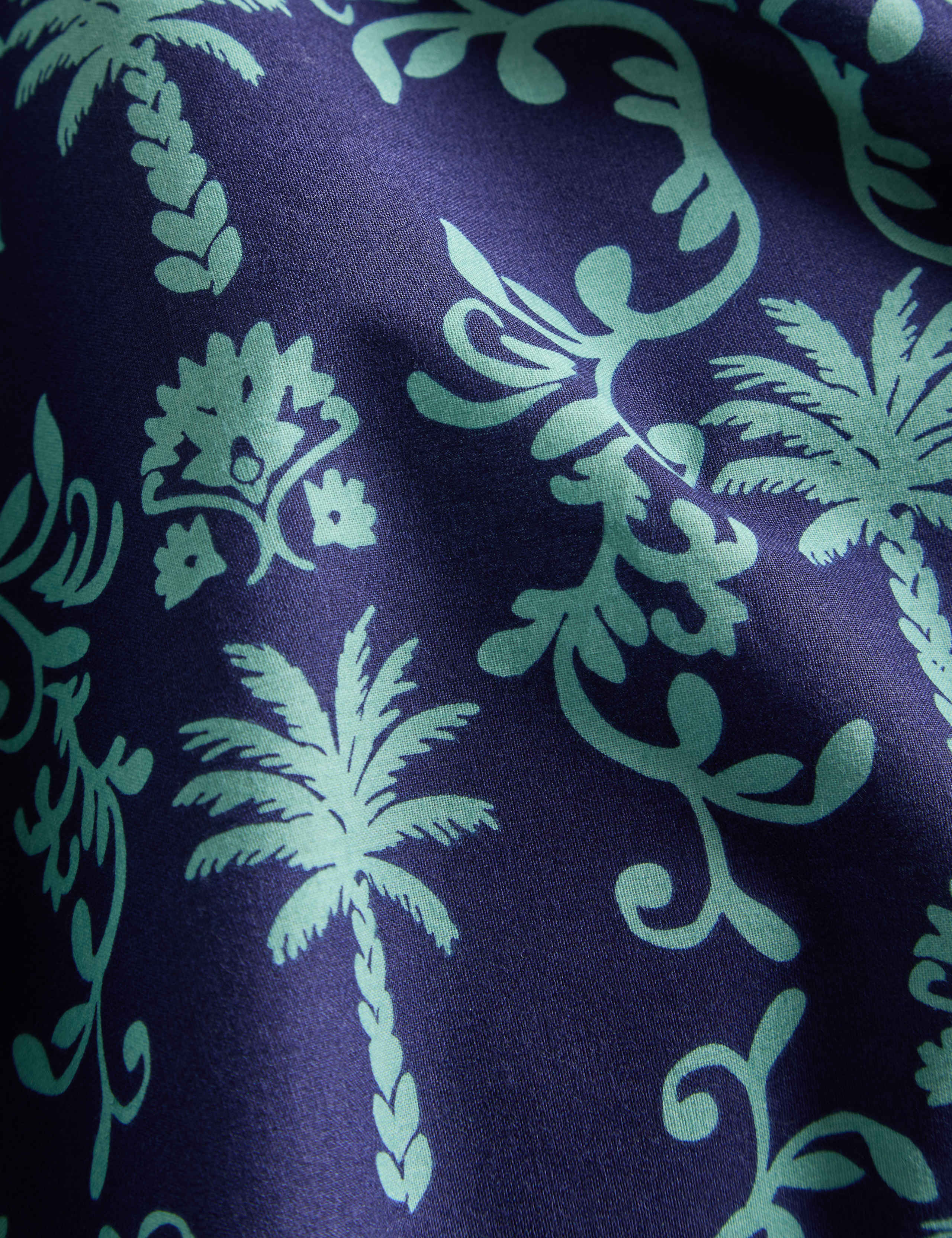 Cotton Rich Palm Print Bedding Set 4 of 6
