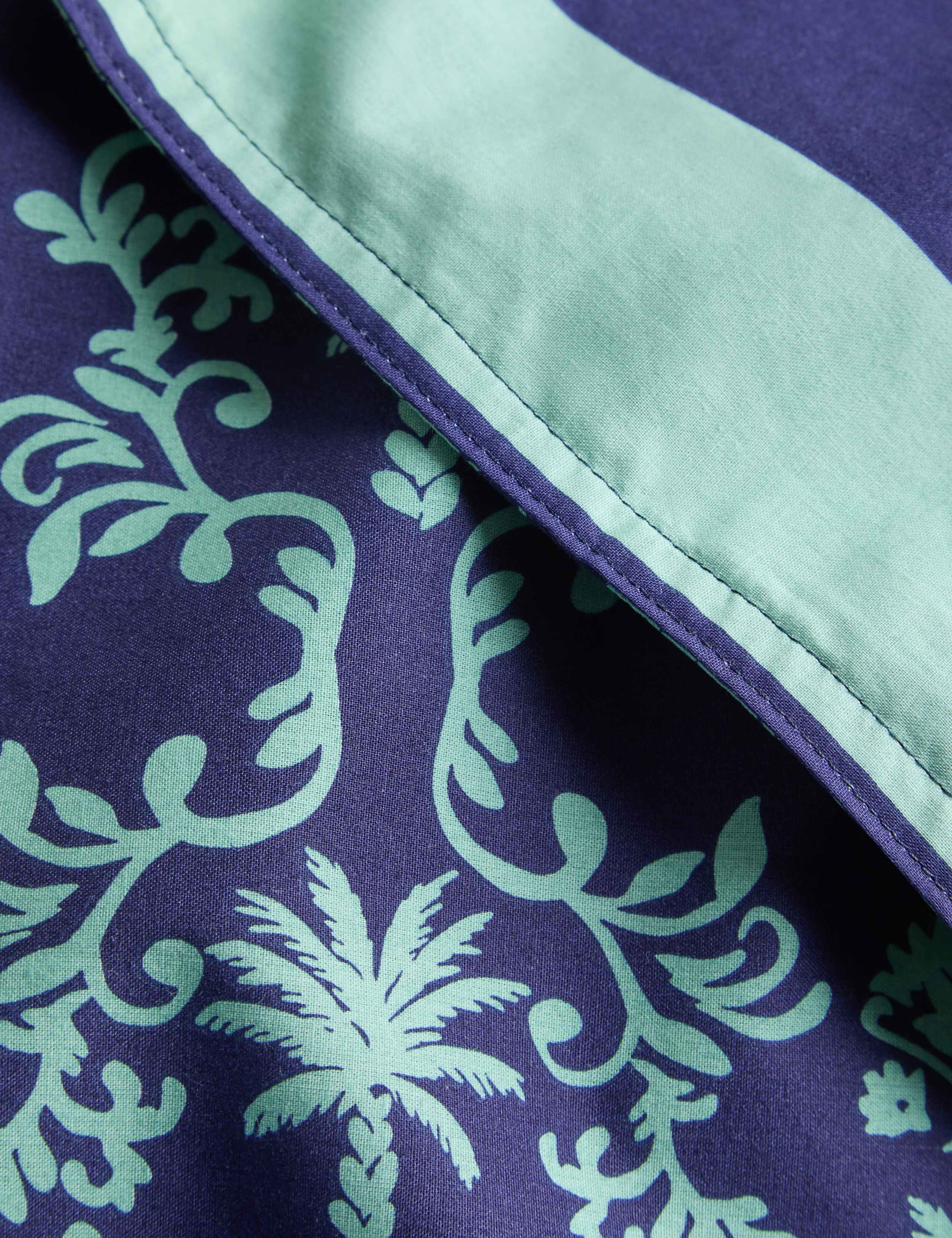 Cotton Rich Palm Print Bedding Set 6 of 6
