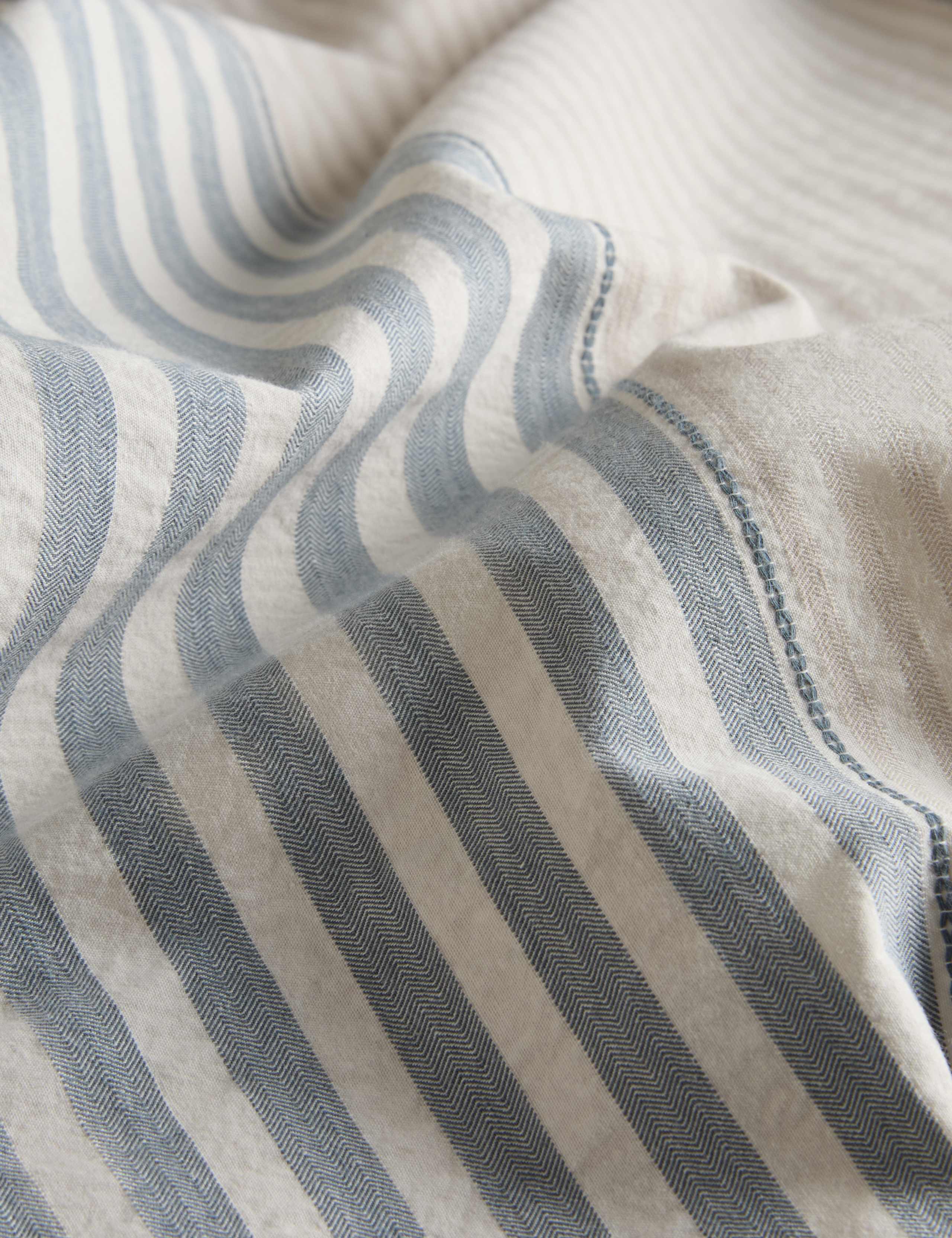 Pure Cotton Carter Stripe Jacquard Bedding Set 4 of 5