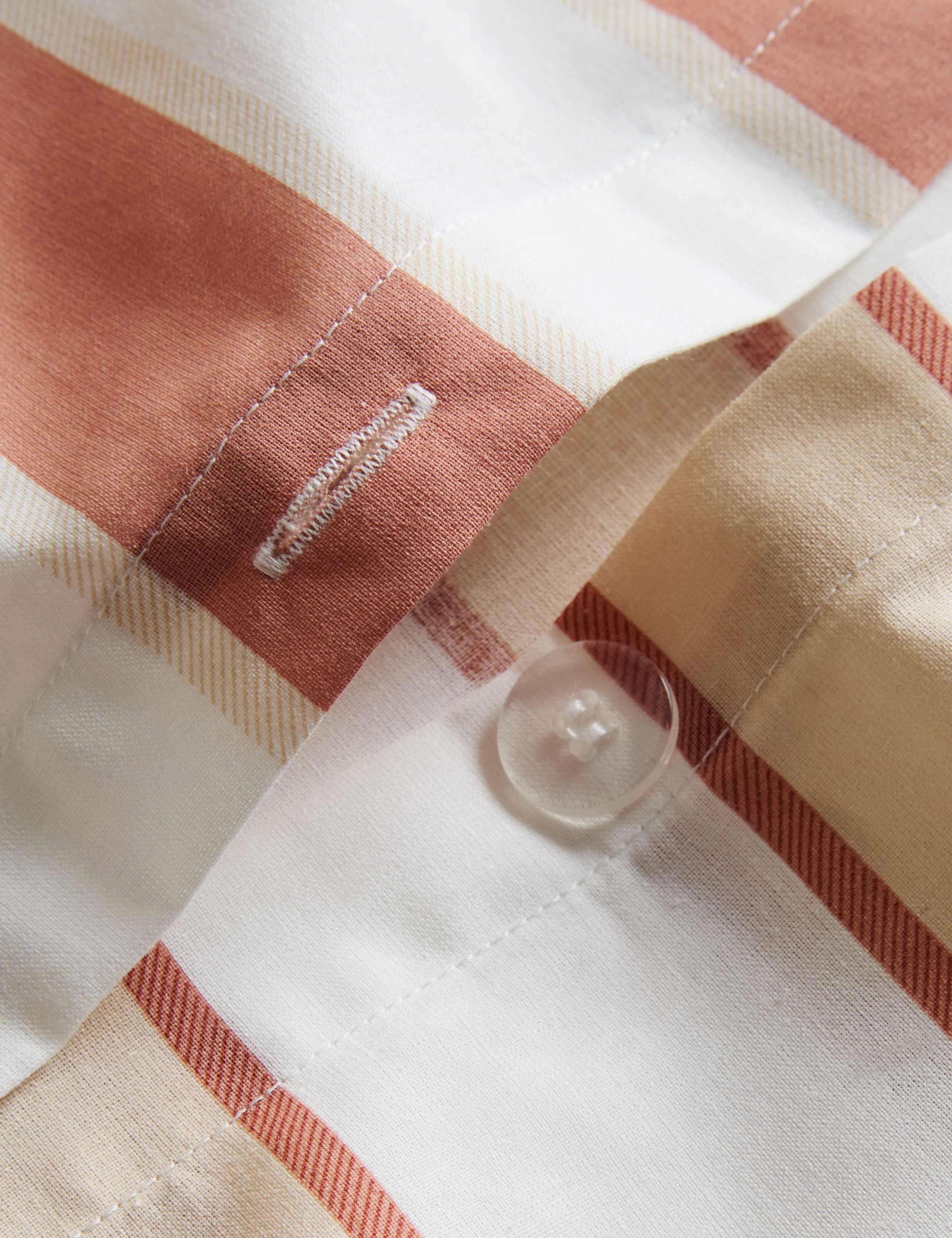 Cotton Blend Retro Striped Bedding Set 5 of 5