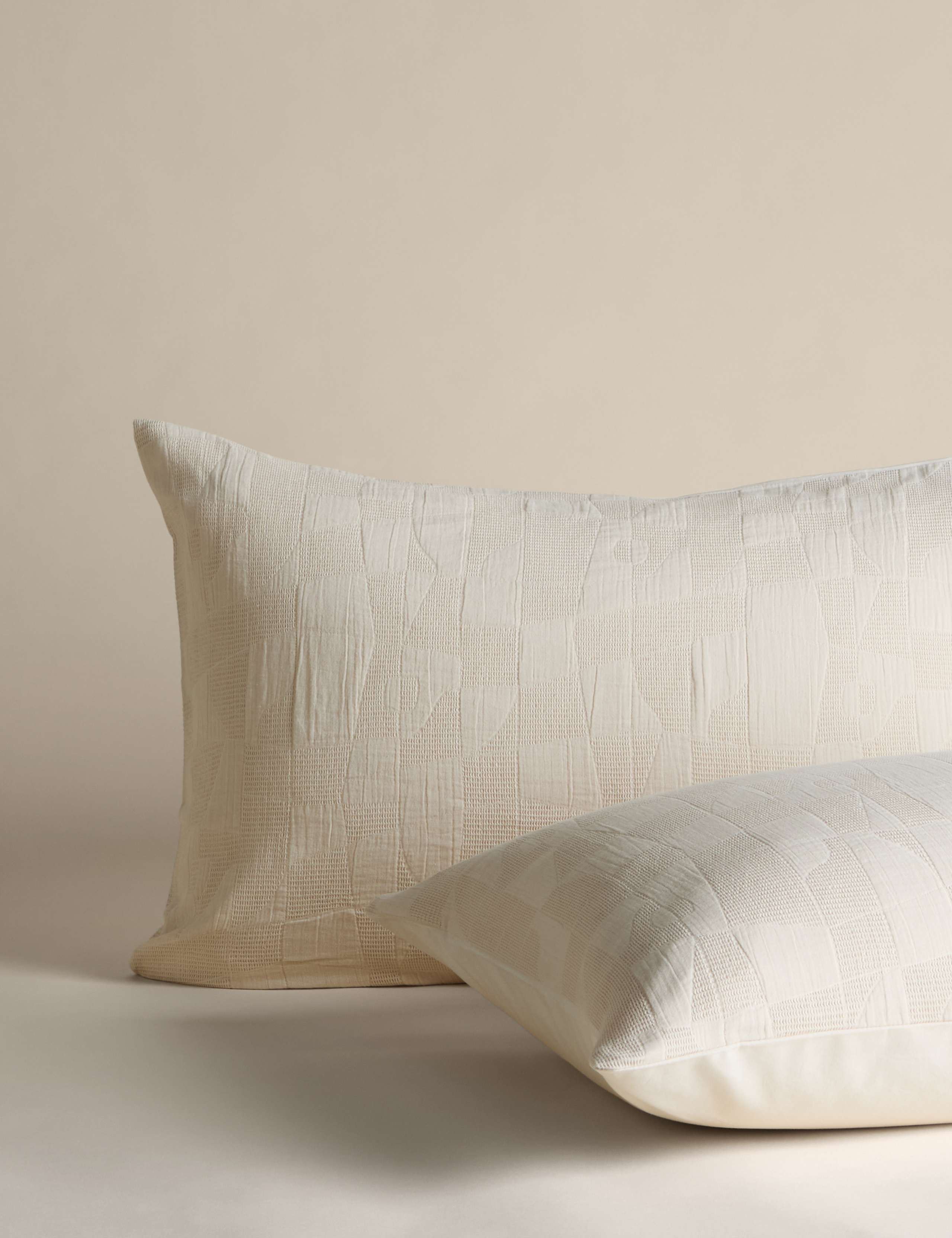 Pure Cotton Waffle Abstract Bedding Set 3 of 5