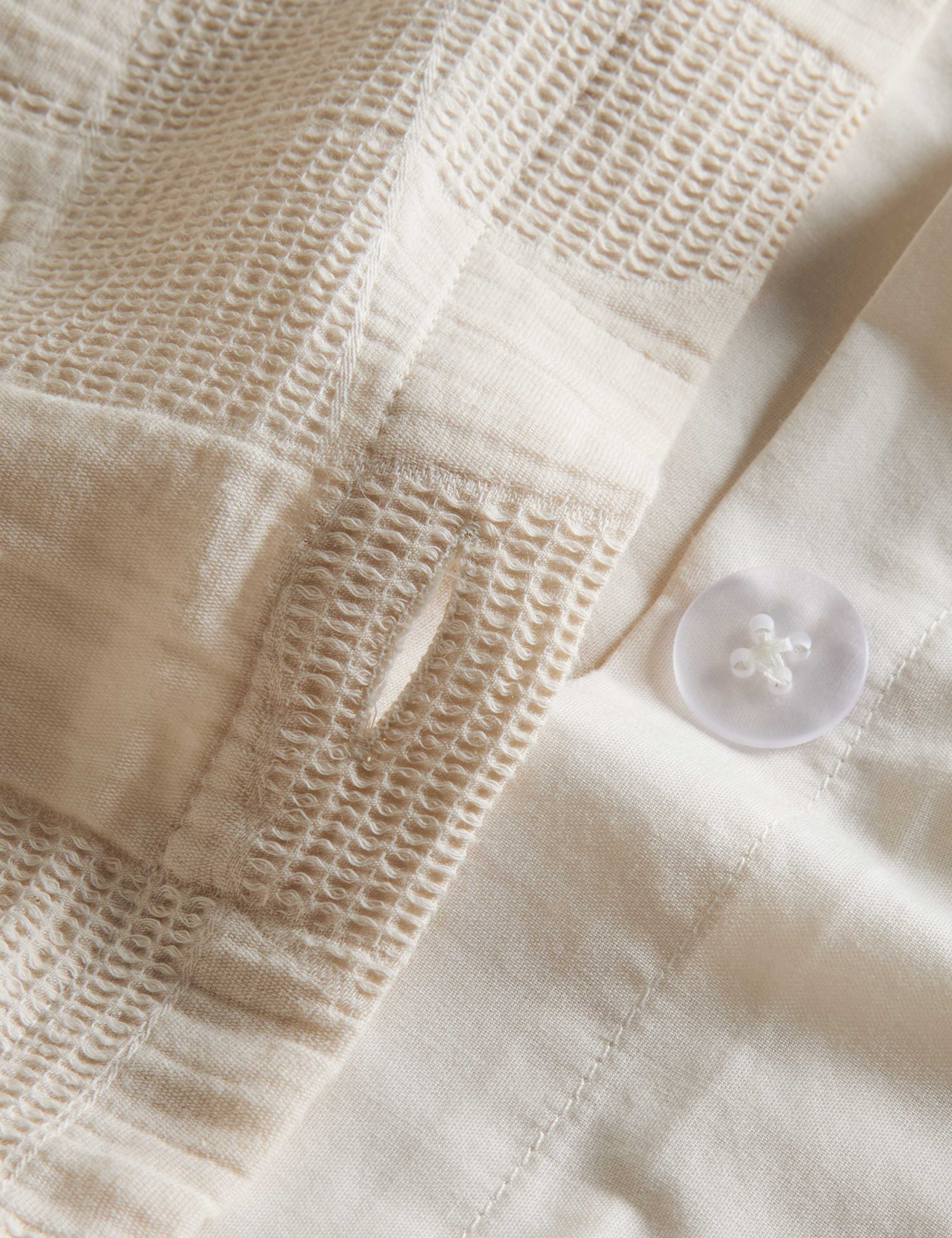 Pure Cotton Waffle Abstract Bedding Set 5 of 5