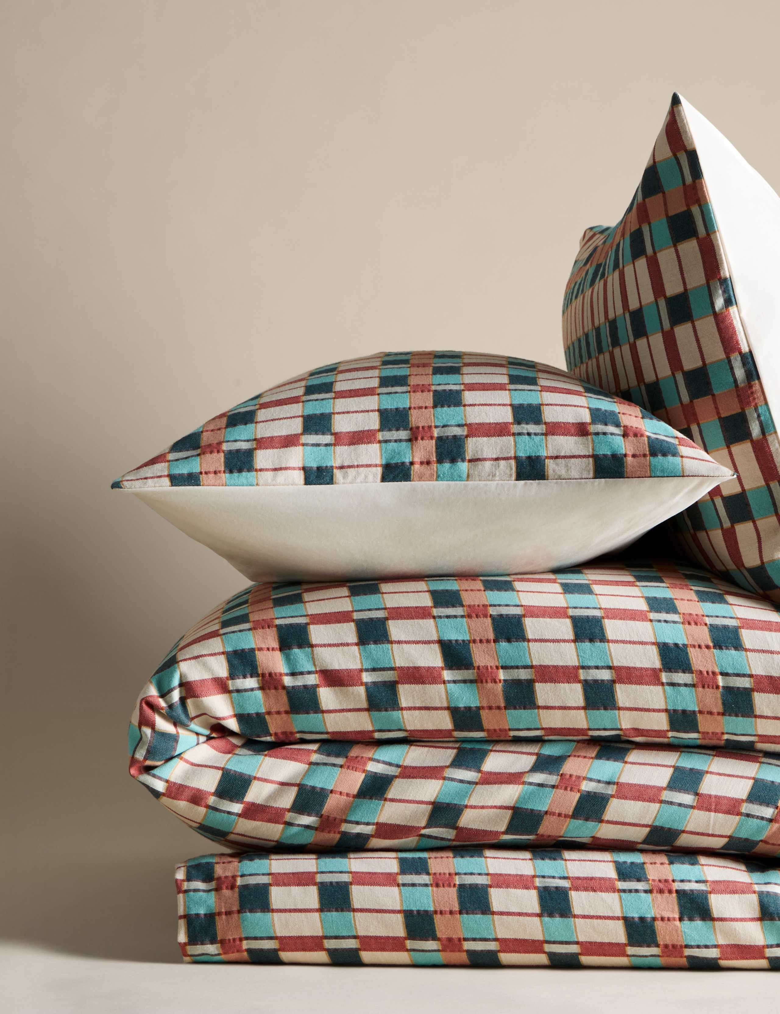 Pure Cotton Check Jacquard Bedding Set 2 of 5