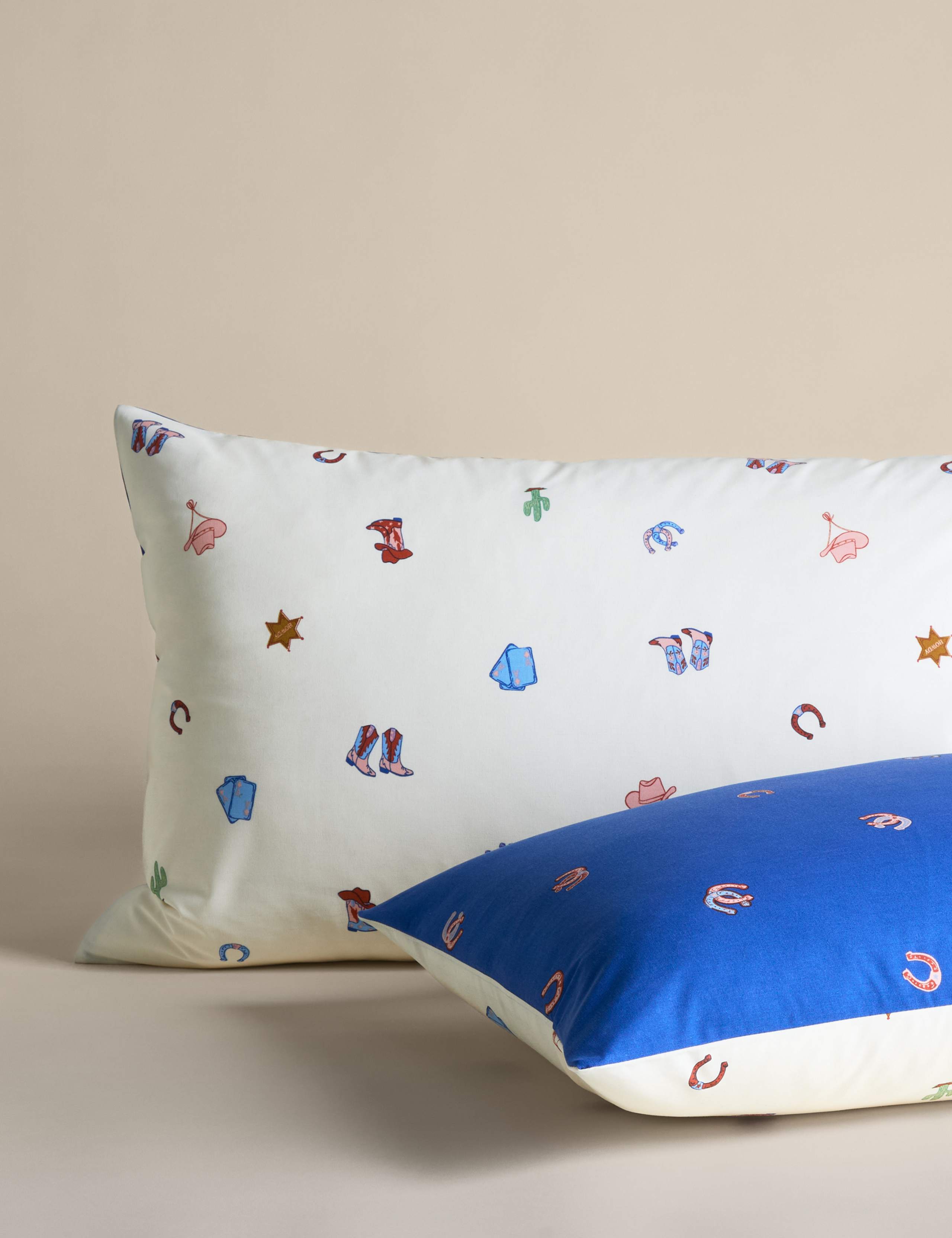 Cotton Blend Cowboy Boot Bedding Set 3 of 6