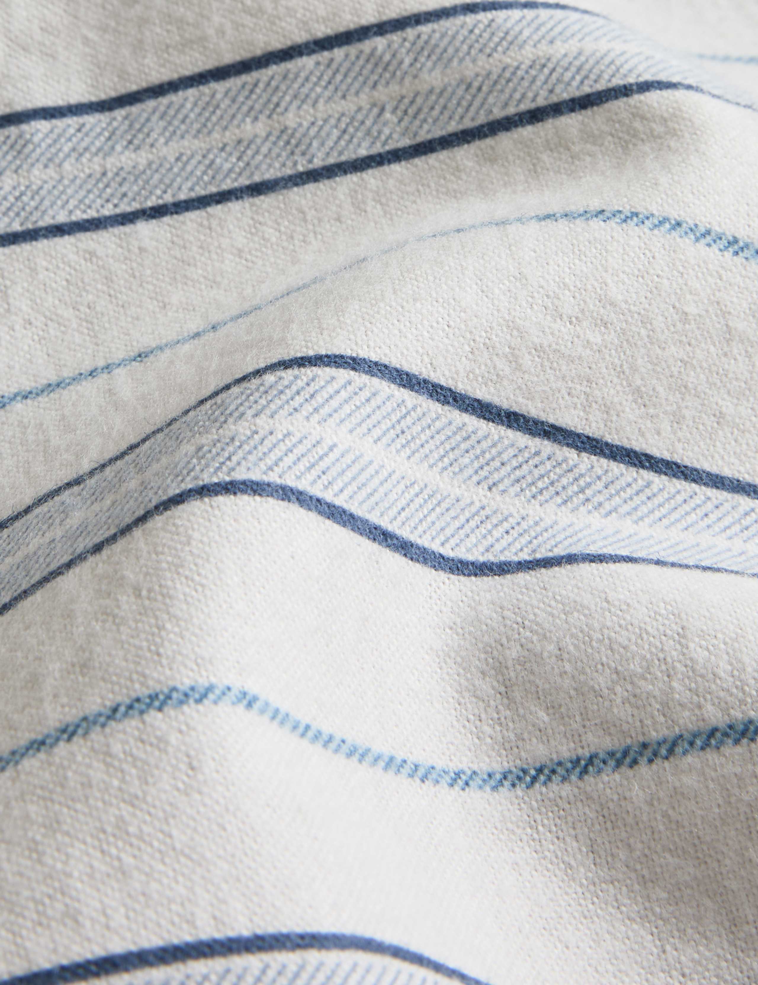 Pure Brushed Cotton Striped Bedding Set 4 of 5