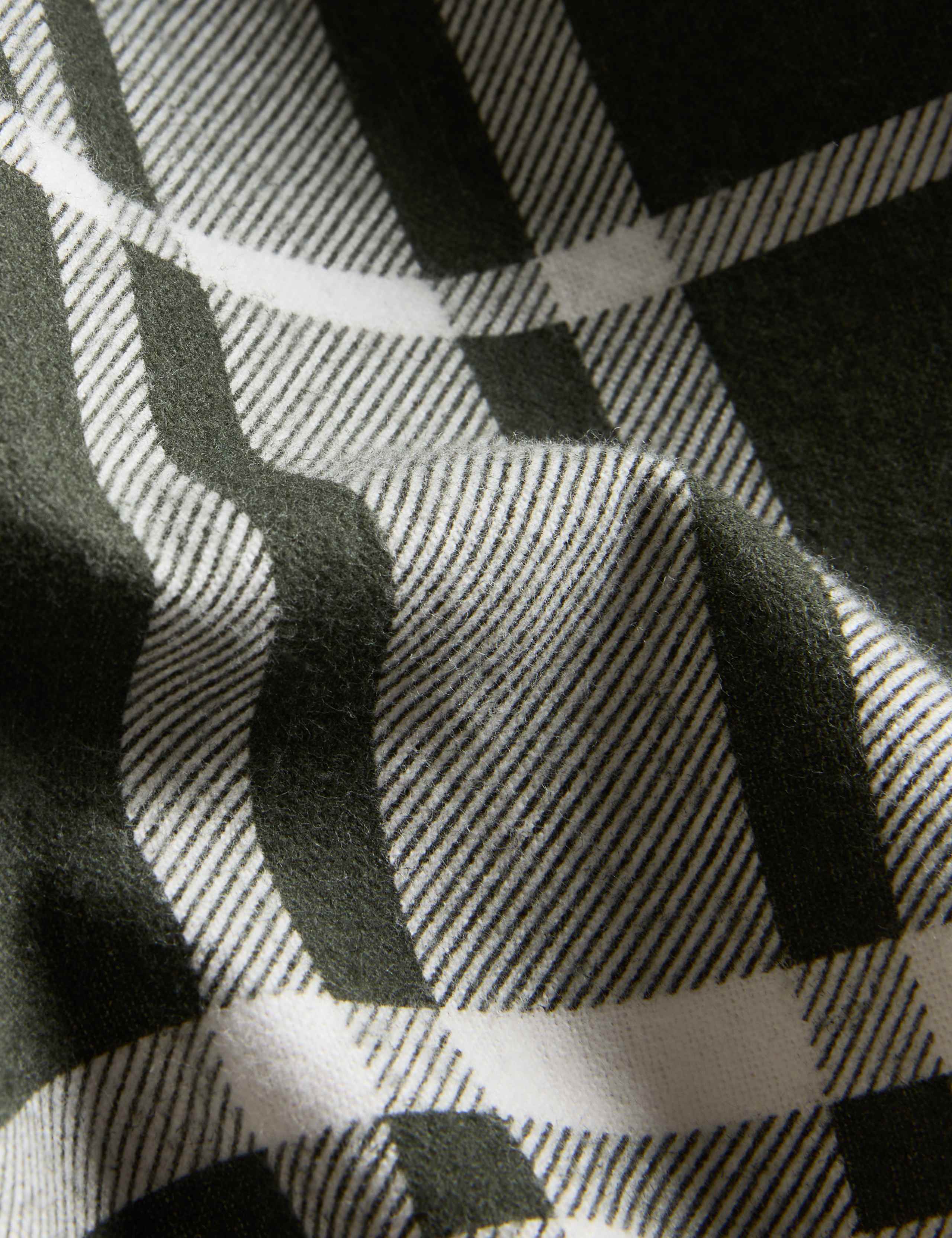 Brushed Cotton Checked Bedding Set 4 of 5