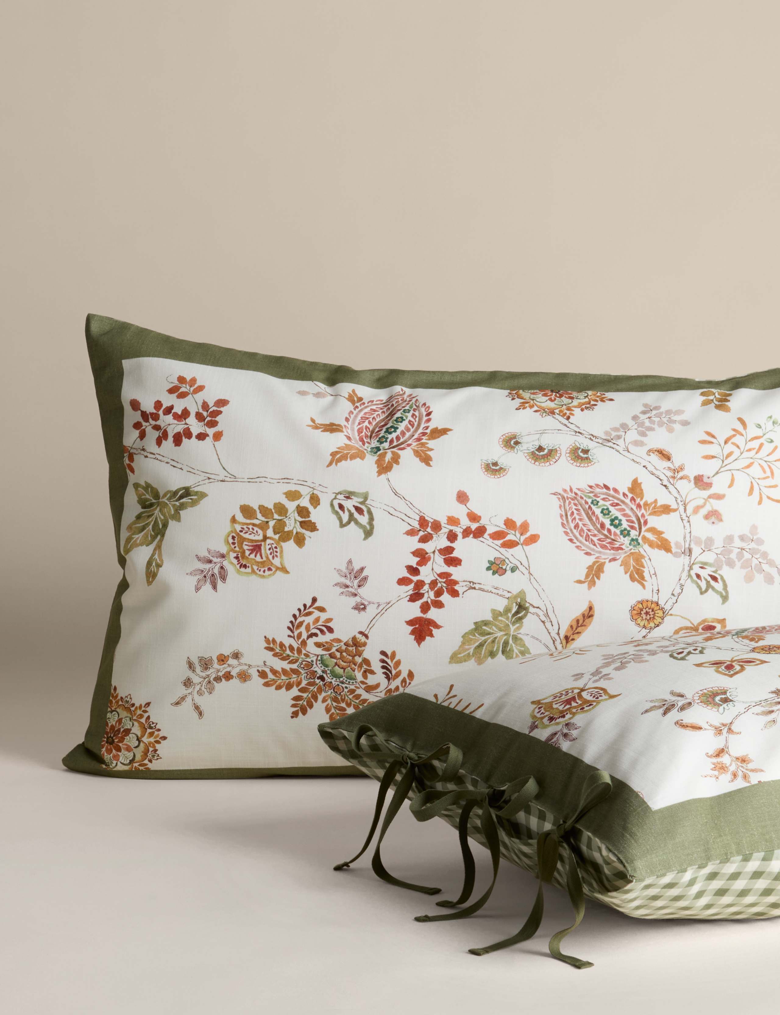Pure Cotton Autumn Leaves Bedding Set 3 of 5