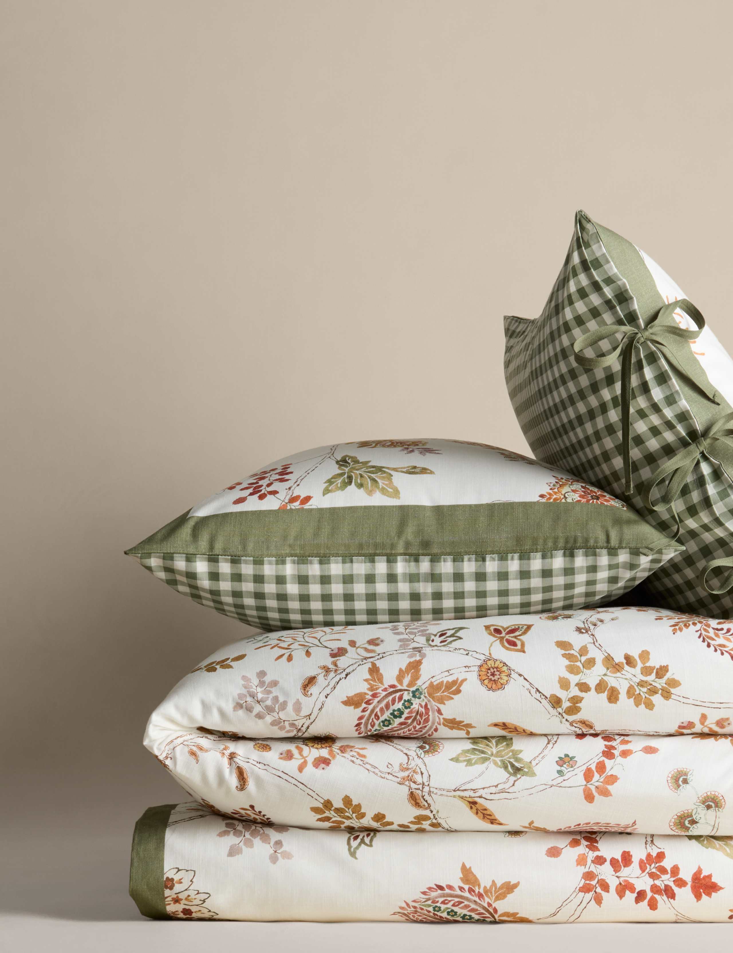 Pure Cotton Autumn Leaves Bedding Set 2 of 5