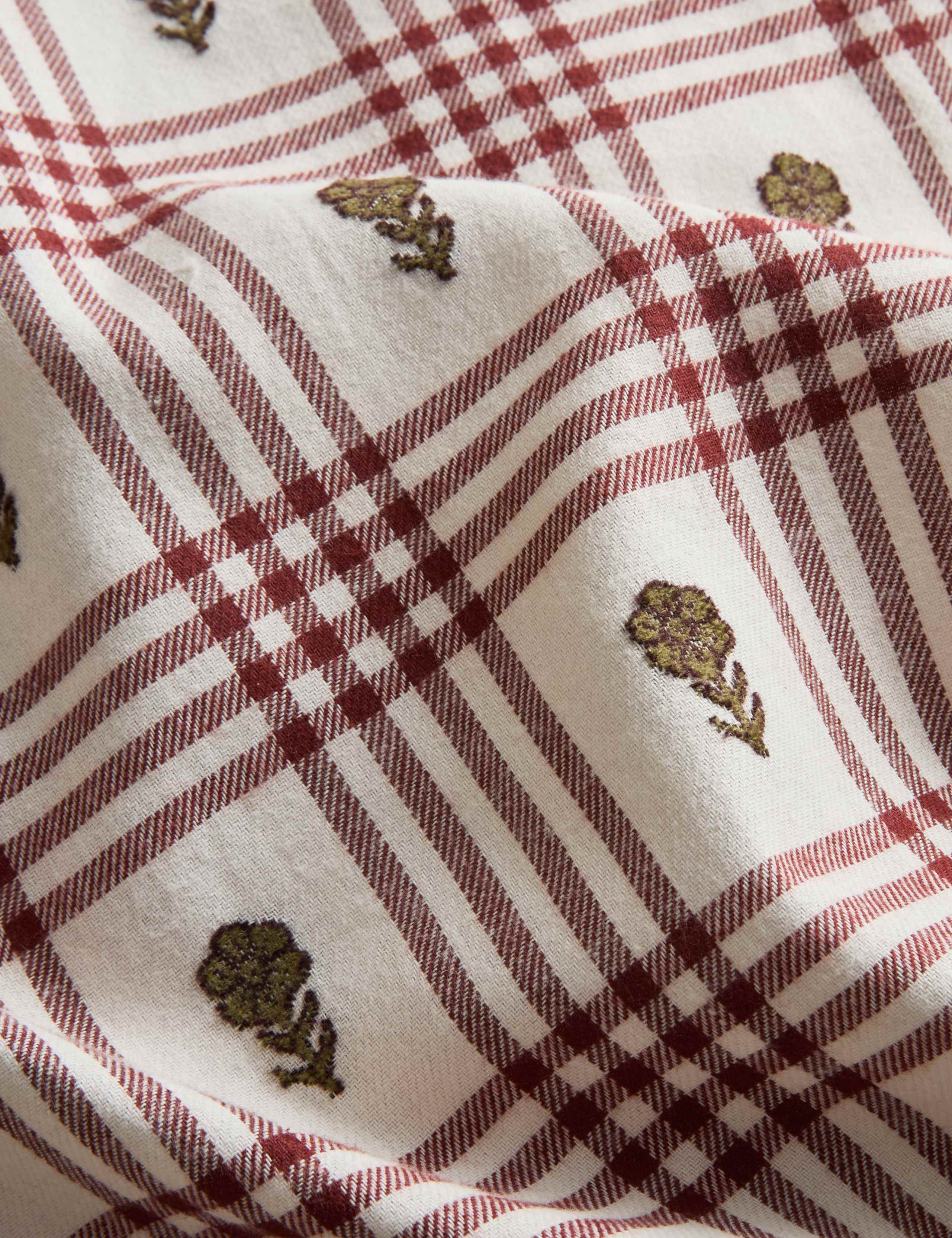 Pure Brushed Cotton Yarn Dye Bedding Set 3 of 4