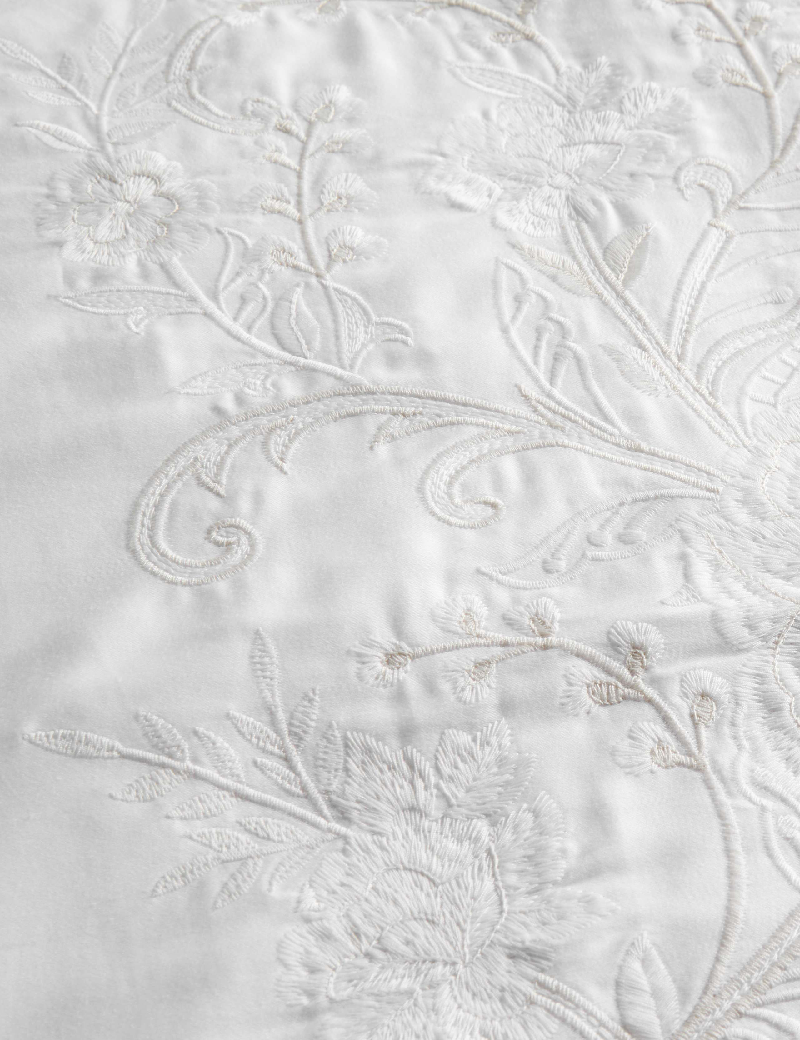 Pure Cotton Celandine Embroidered Bedding Set 5 of 6