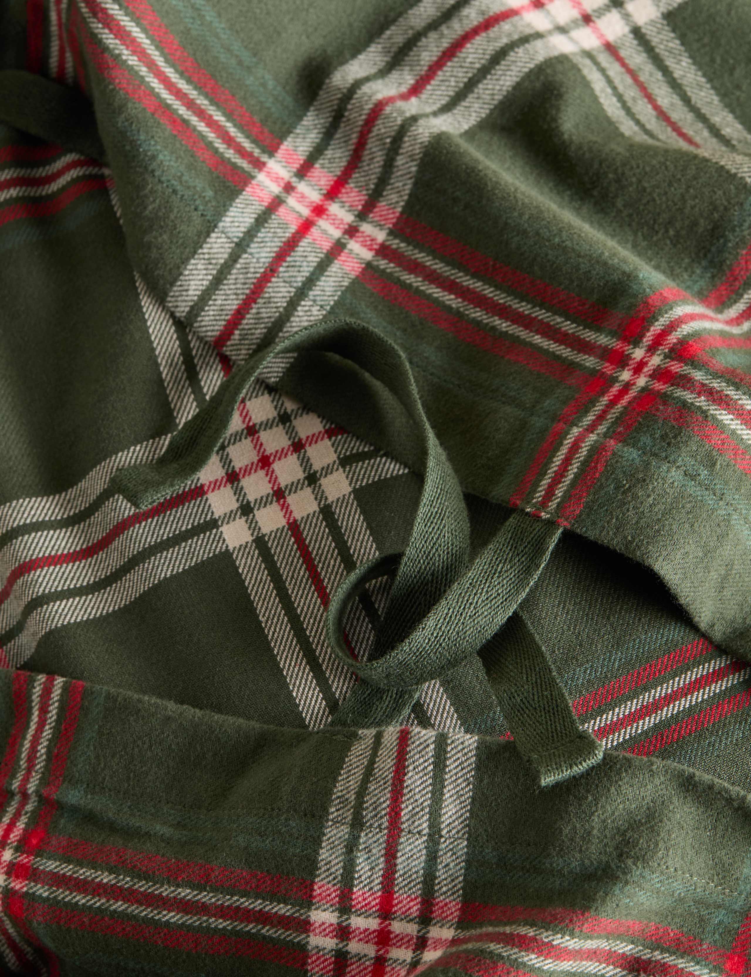 Brushed Cotton Checked Bedding Set 5 of 6