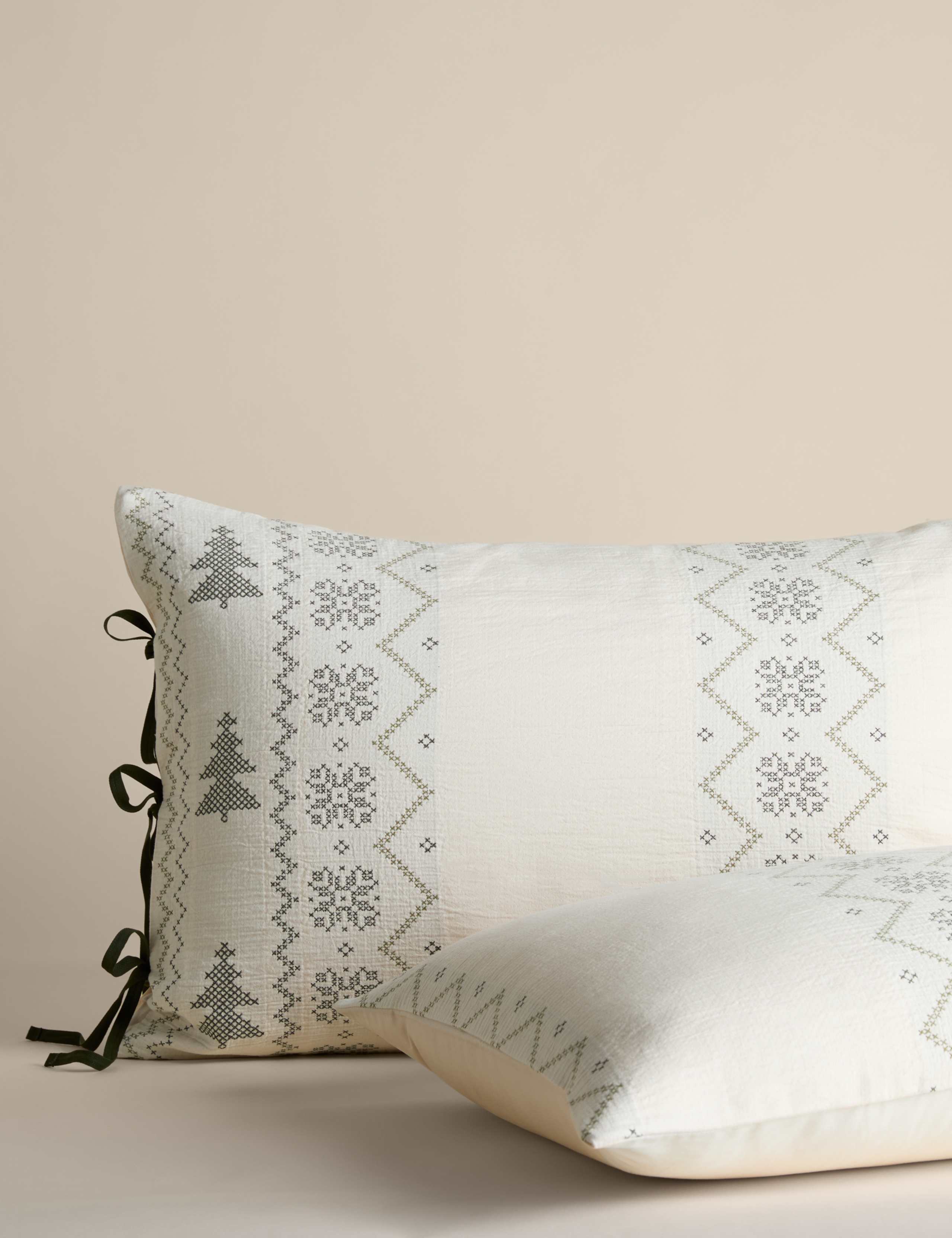 Pure Cotton Christmas Tree Bedding Set 3 of 5