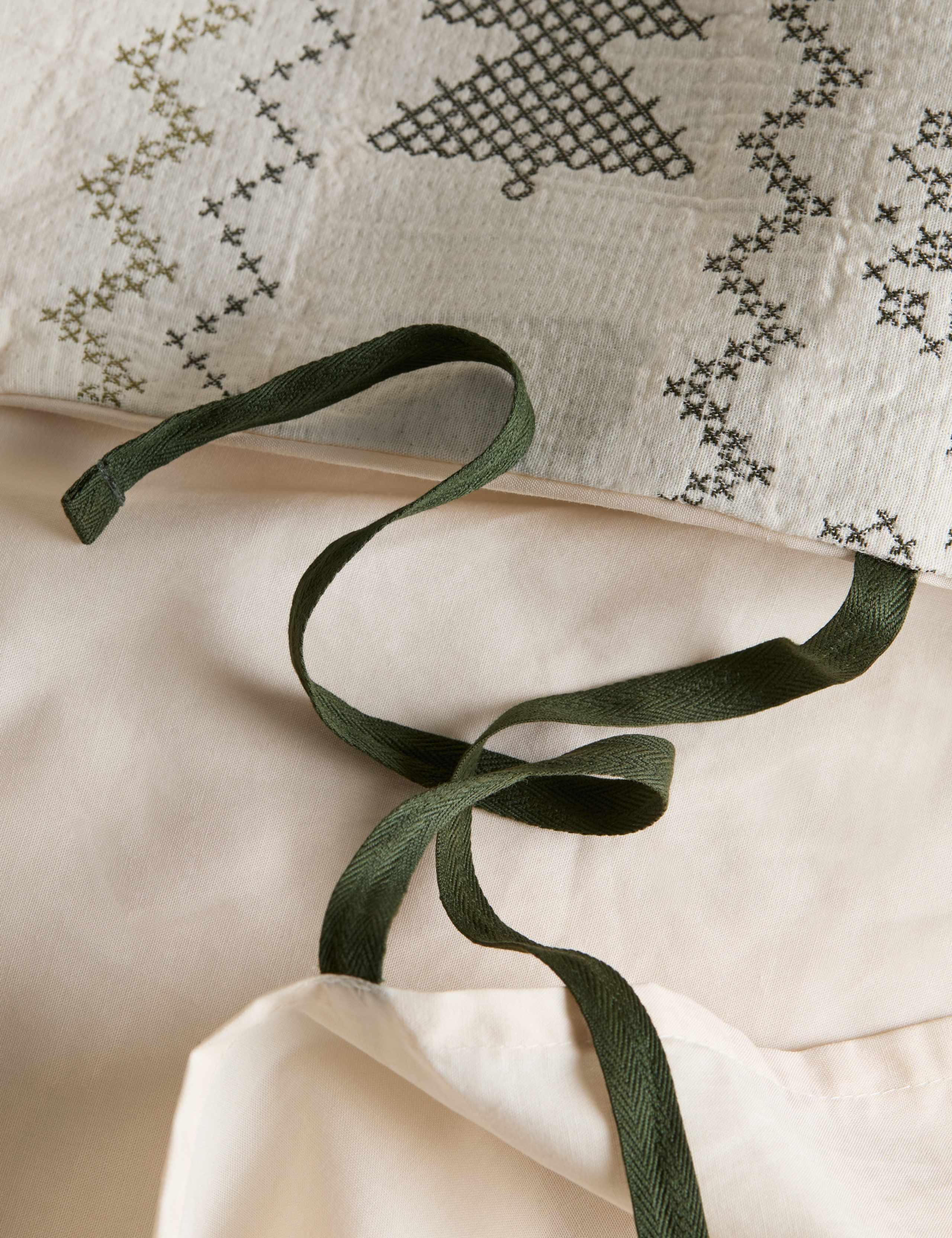 Pure Cotton Christmas Tree Bedding Set 5 of 5