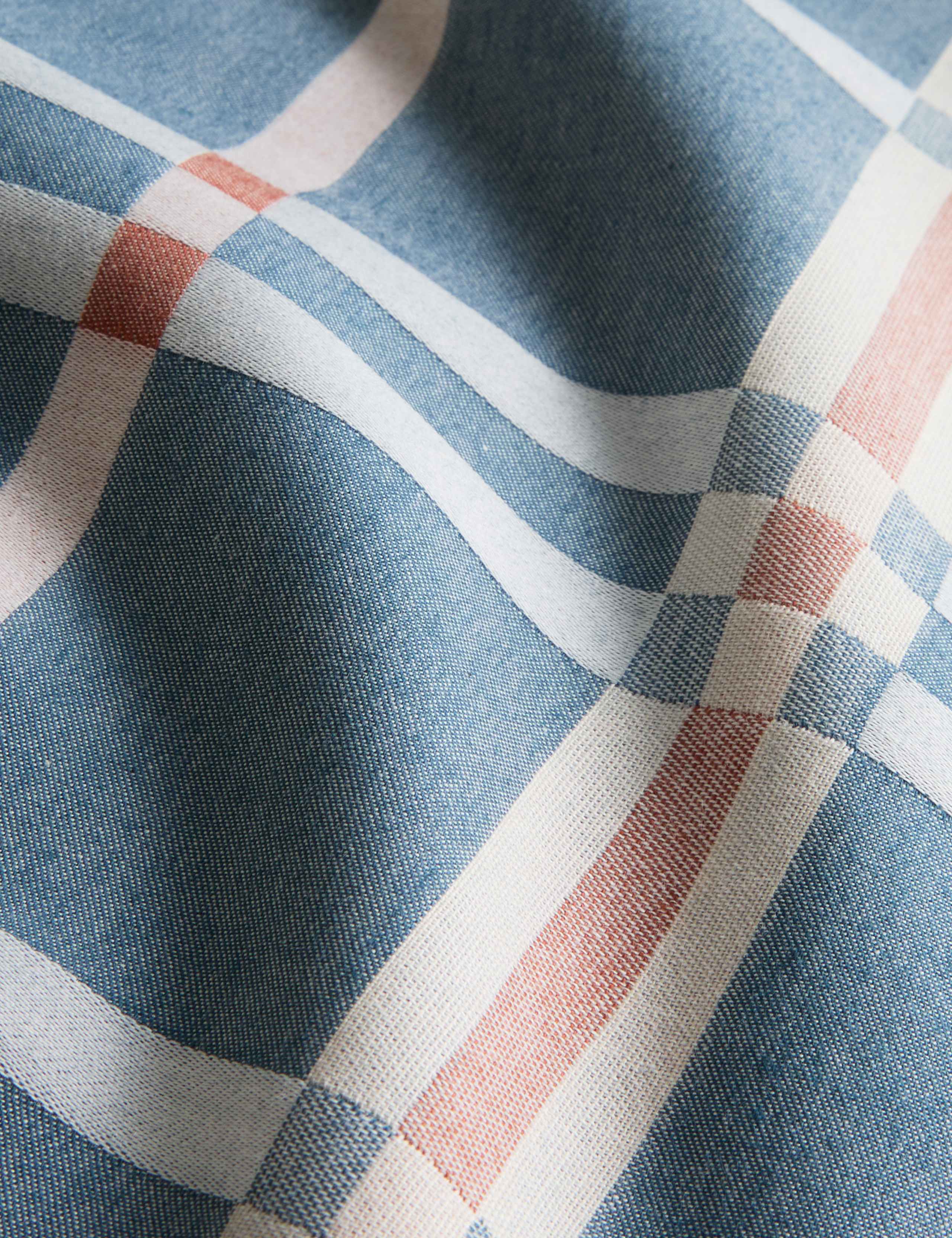 Pure Cotton Geo Checked Jacquard Bedding Set 4 of 5