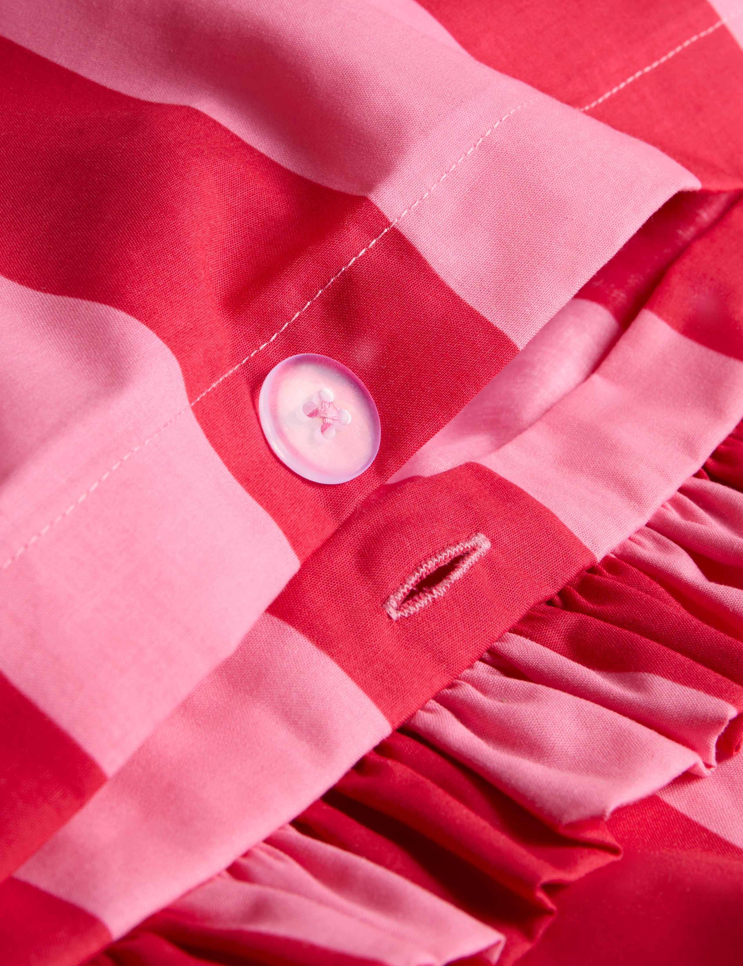 Pure Cotton Striped Ruffle Bedding Set 5 of 6