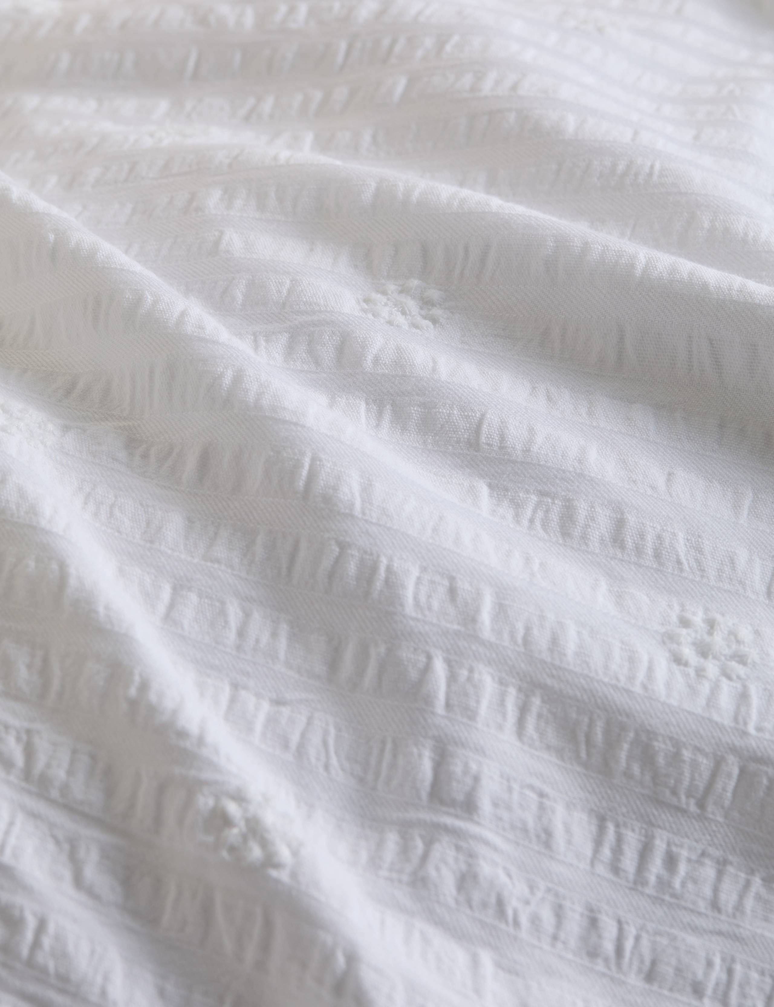 Cotton Rich Embroidered Seersucker Bedding Set 5 of 5