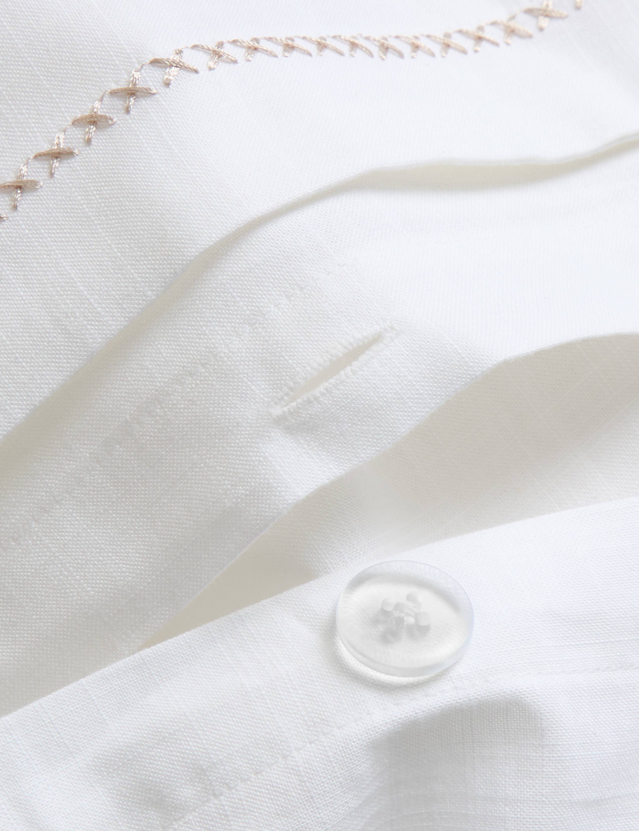 Pure Cotton Embroidered Sprig Bedding Set 5 of 5