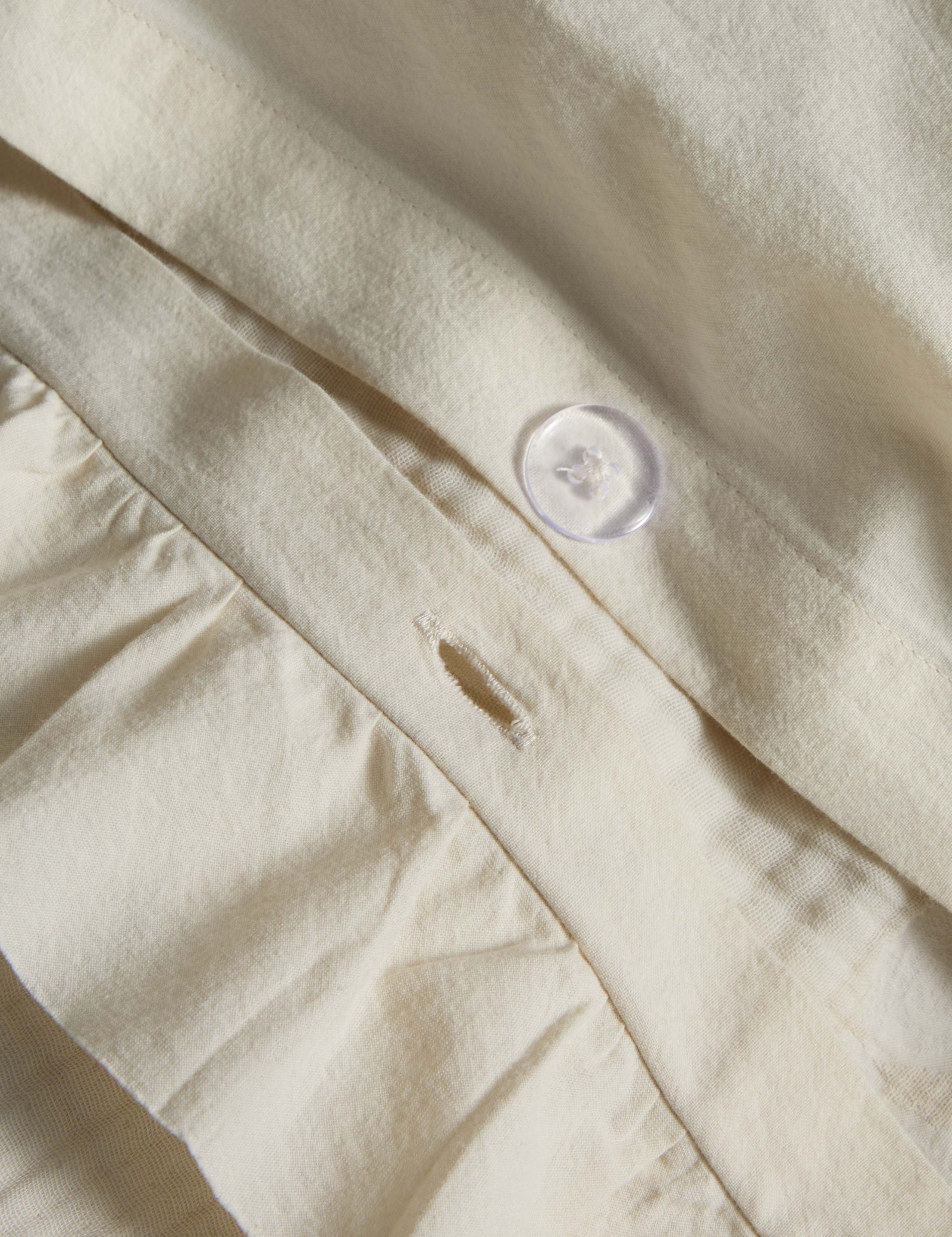 Pure Cotton Floral Jacquard Ruffle Bedding Set 5 of 5