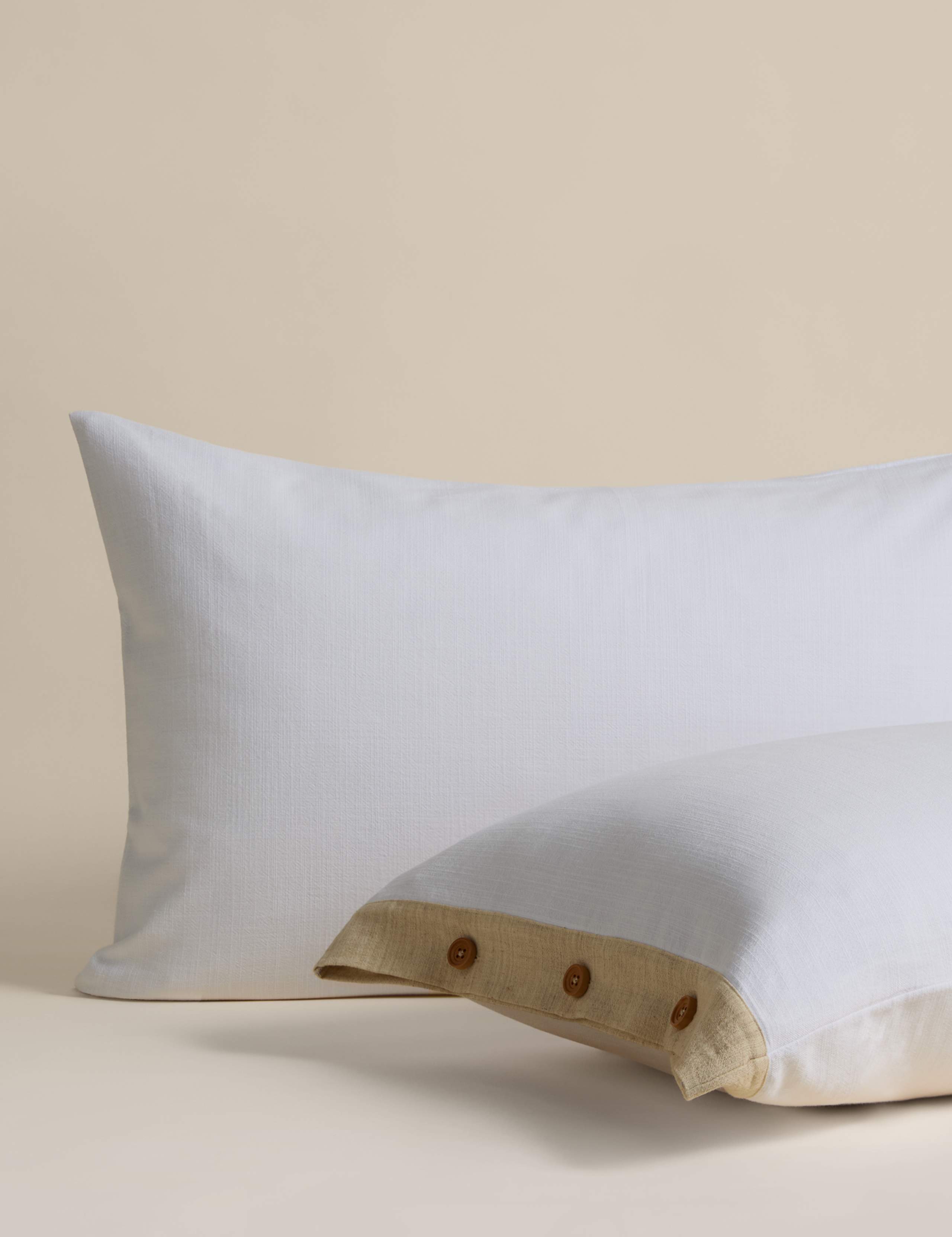 Pure Cotton Button Panel Bedding Set 3 of 5