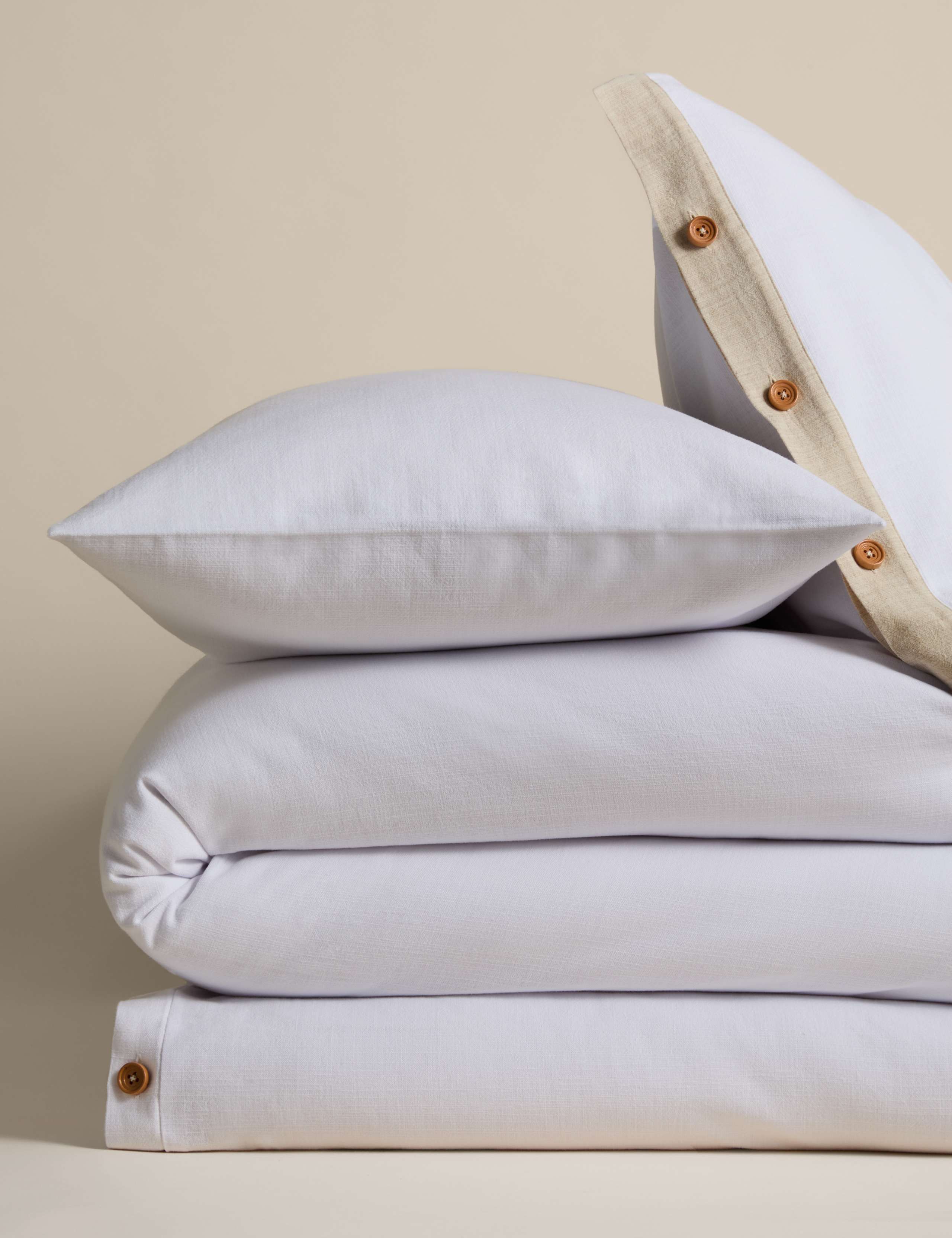 Pure Cotton Button Panel Bedding Set 2 of 5