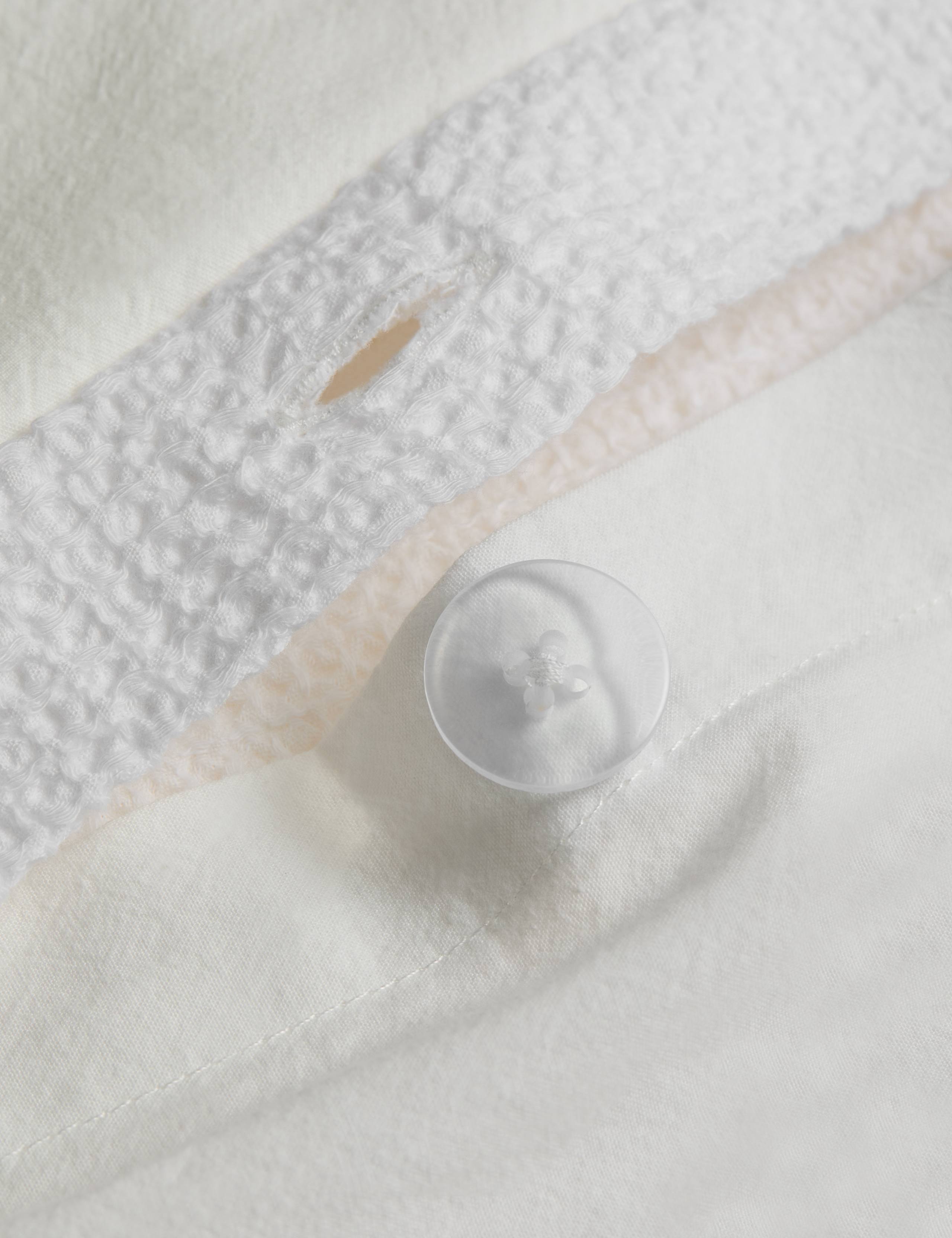 Cotton Rich Mini Waffle Bedding Set 5 of 5