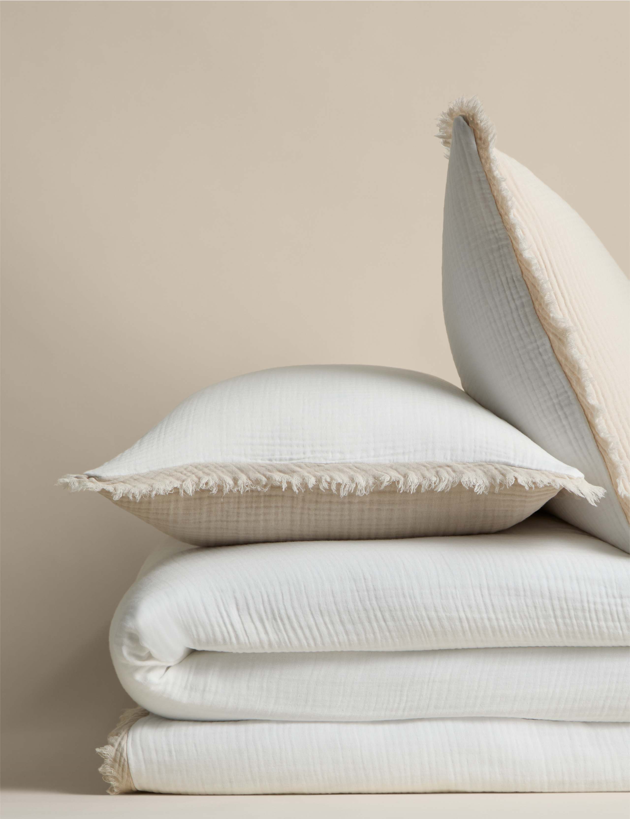 Pure Cotton Reversible Muslin Bedding Set 2 of 5