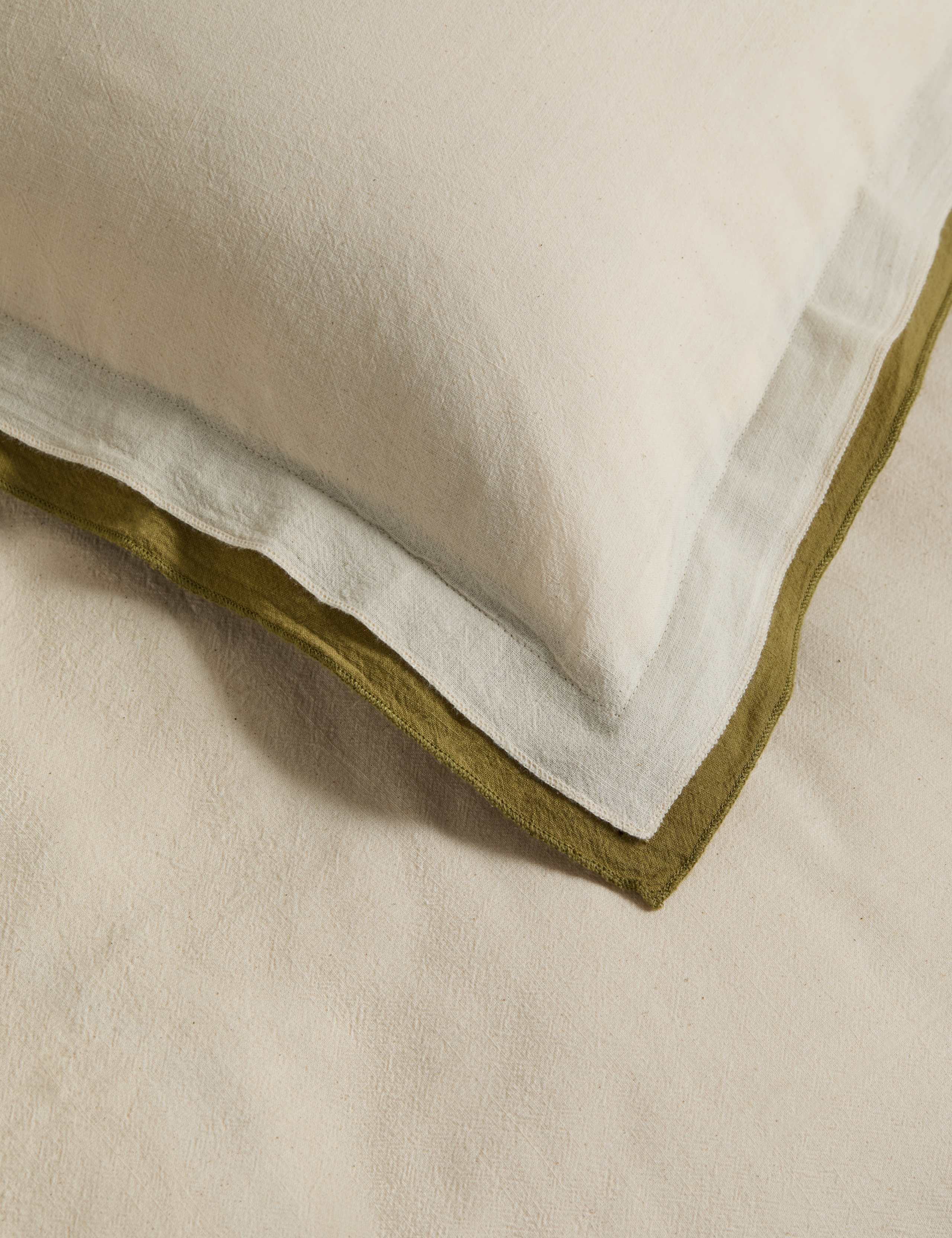 Pure Cotton Crepe Contrast Bedding Set 4 of 5