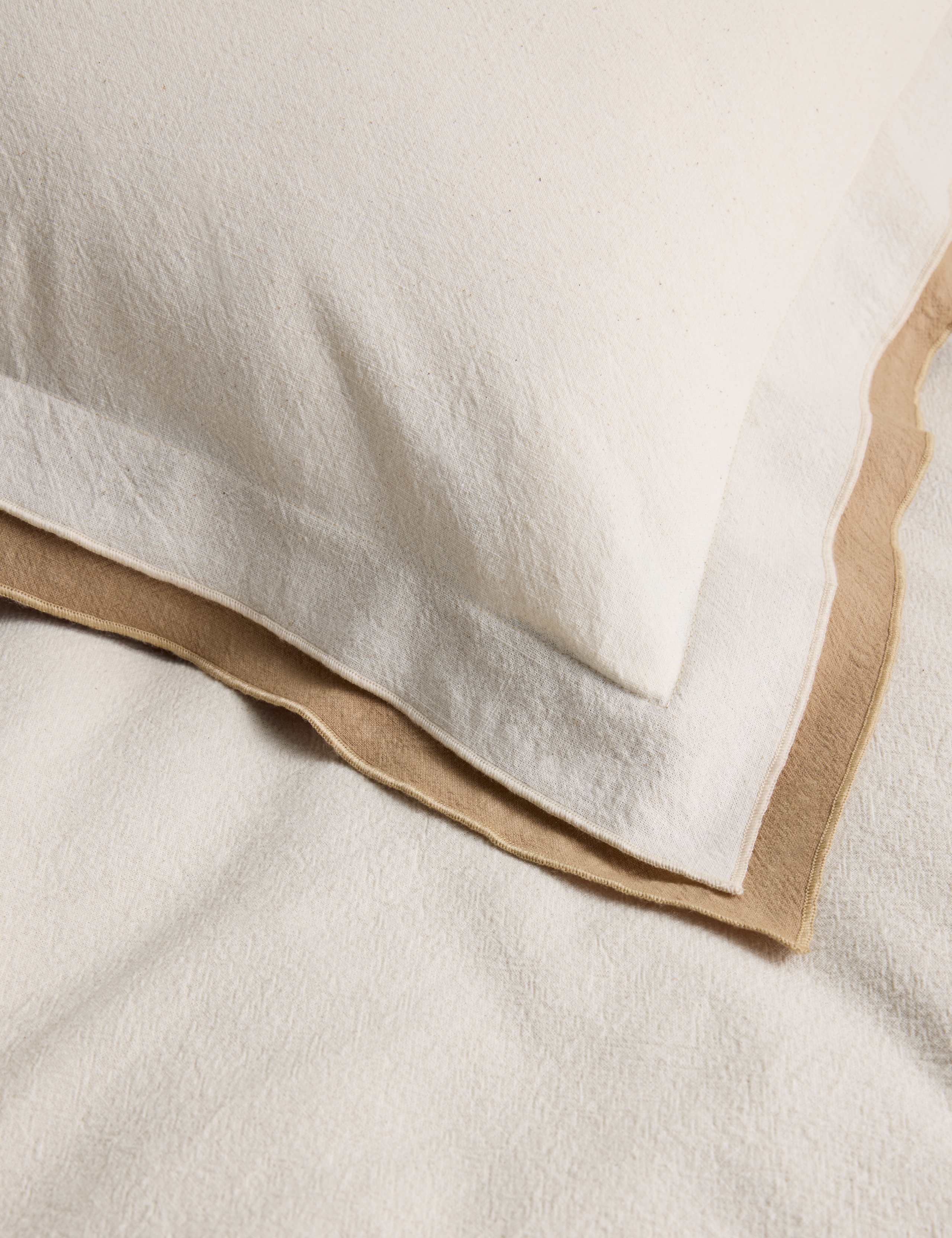 Pure Cotton Crepe Contrast Bedding Set 4 of 5