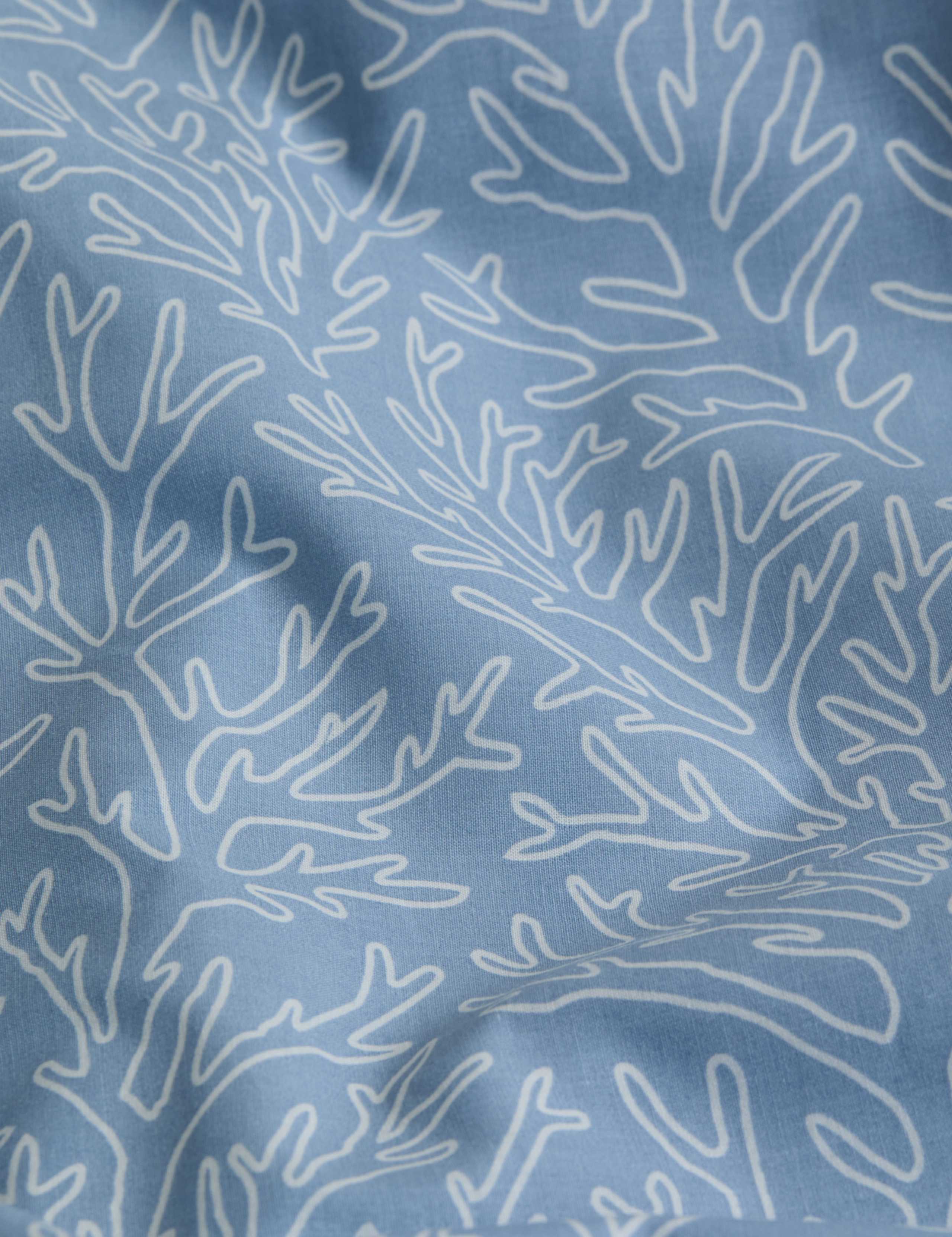 Cotton Rich Coral Printed Bedding Set 4 of 5