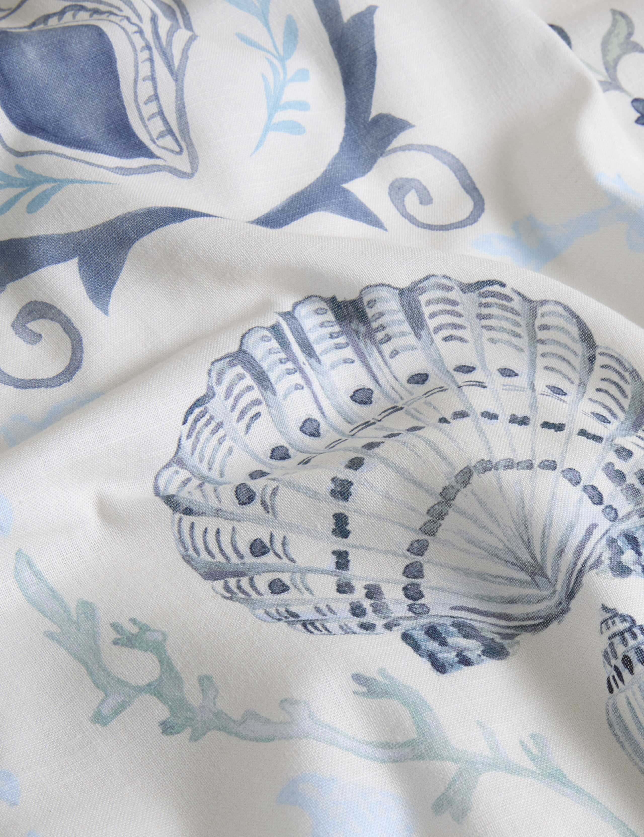 Pure Cotton Coastal Suzani Bedding Set 4 of 5