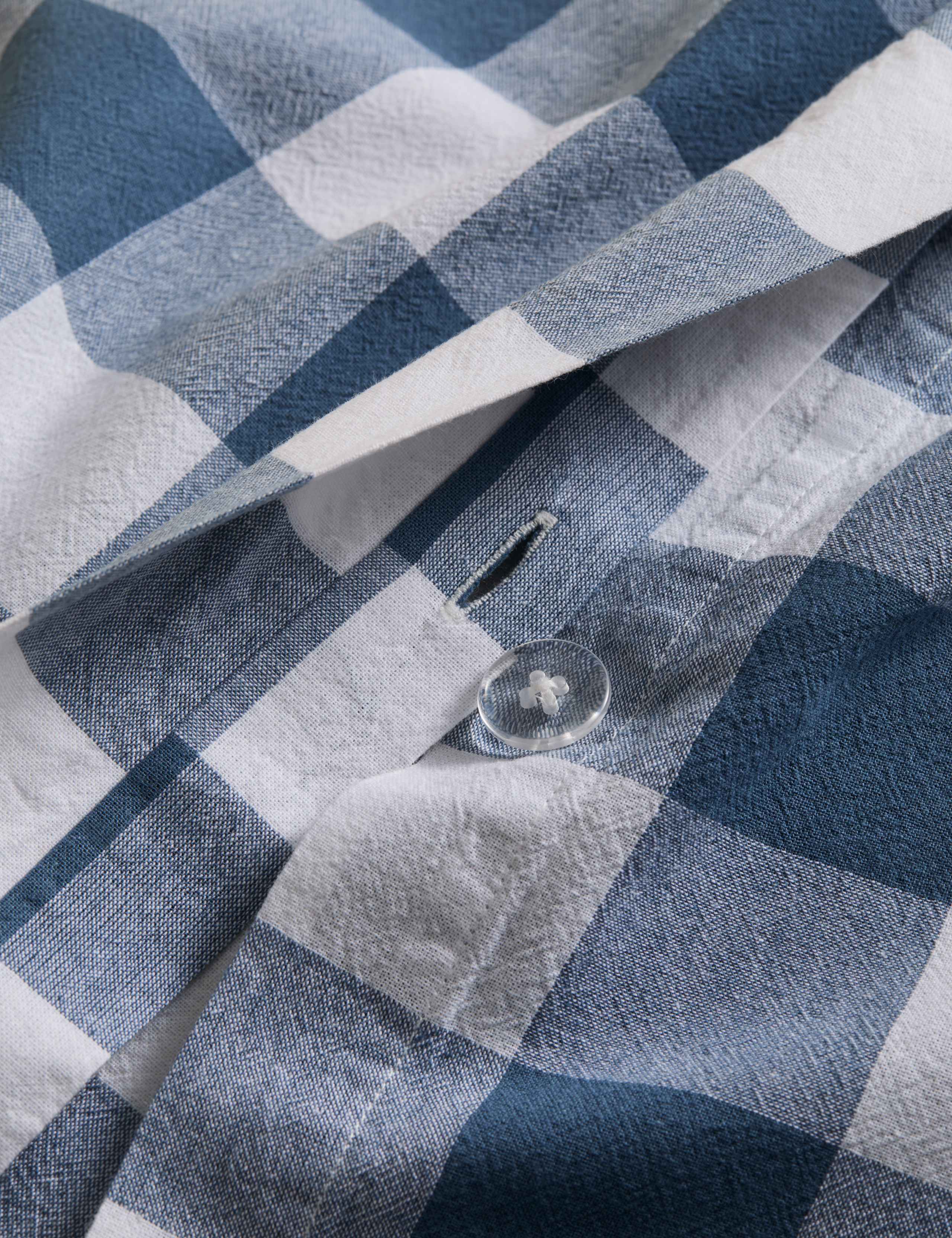 Pure Cotton Striped Gingham Bedding Set 4 of 5