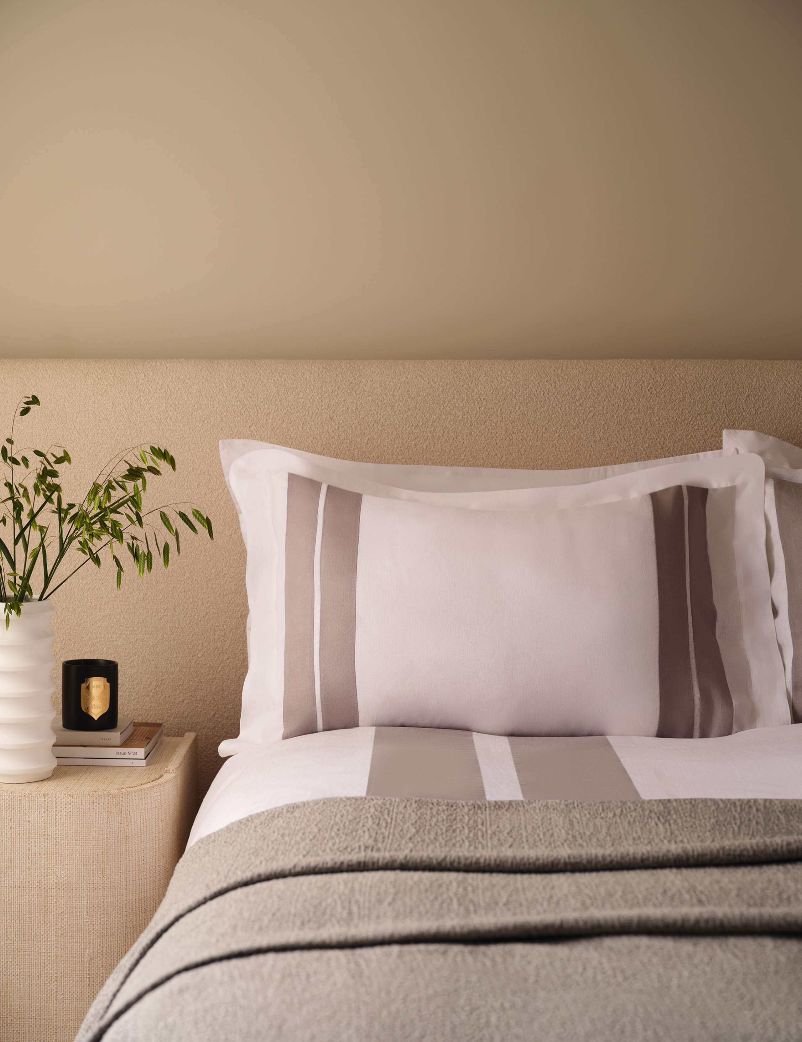 Pure Linen Panel Bedding Set 6 of 6