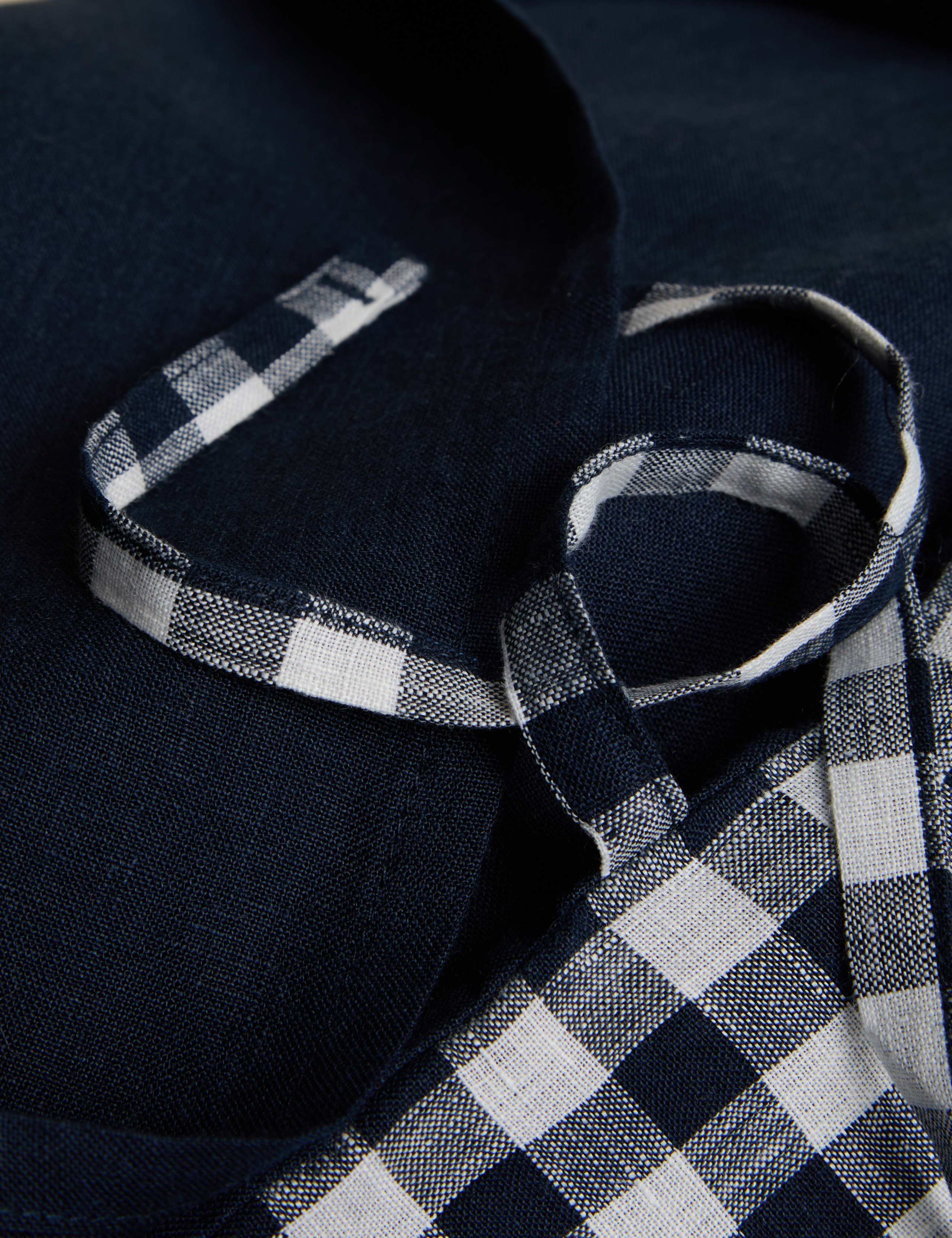 Pure Linen Gingham Bedset 4 of 5