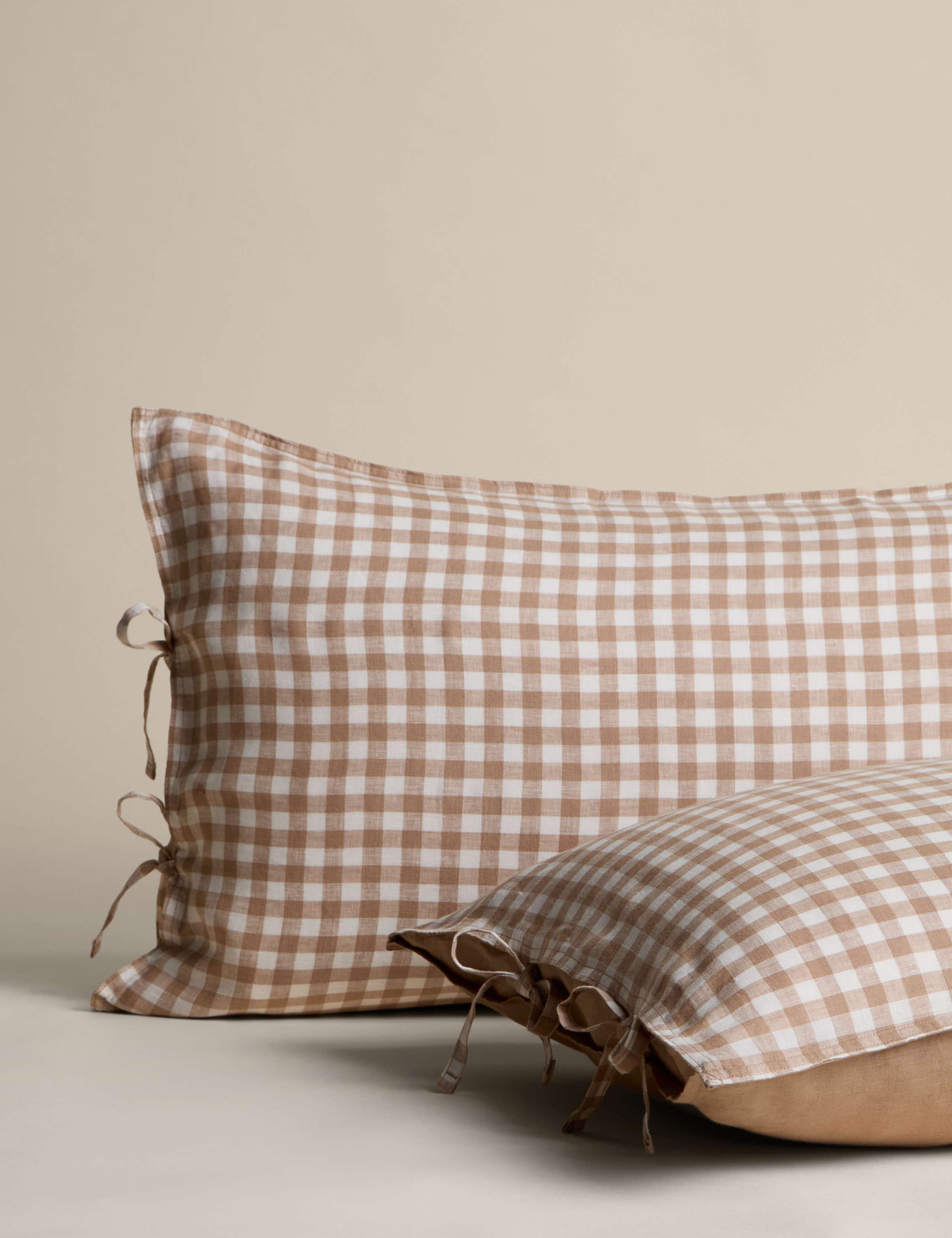 Pure Linen Gingham Bedset 3 of 5
