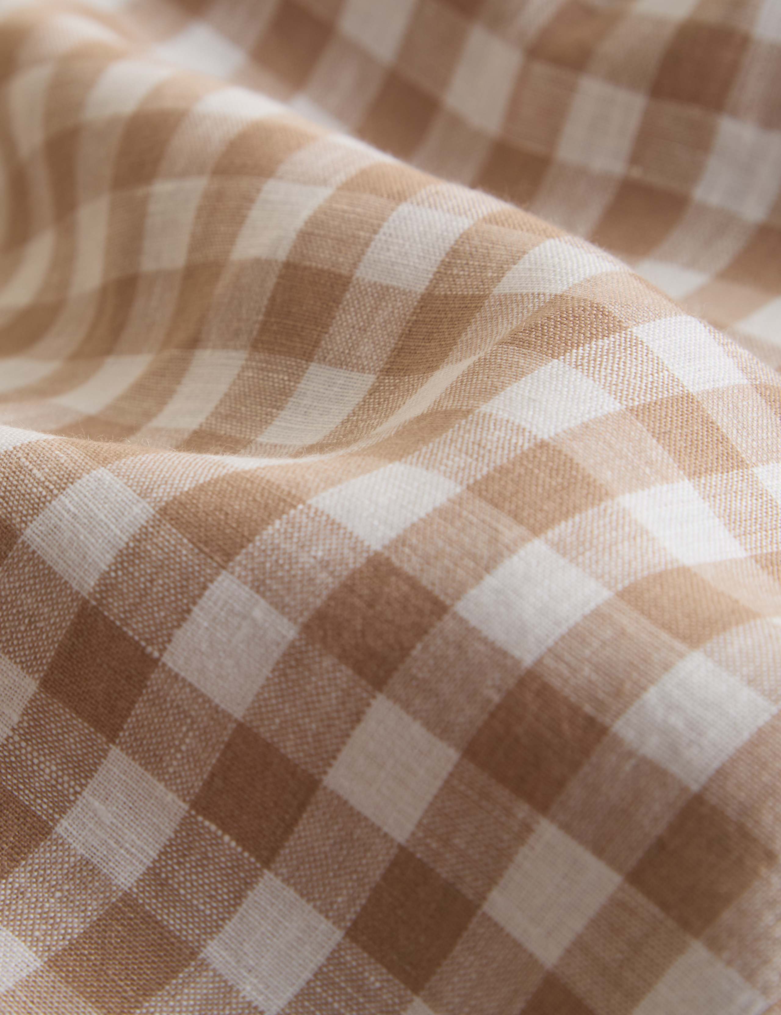 Pure Linen Gingham Bedset 5 of 5
