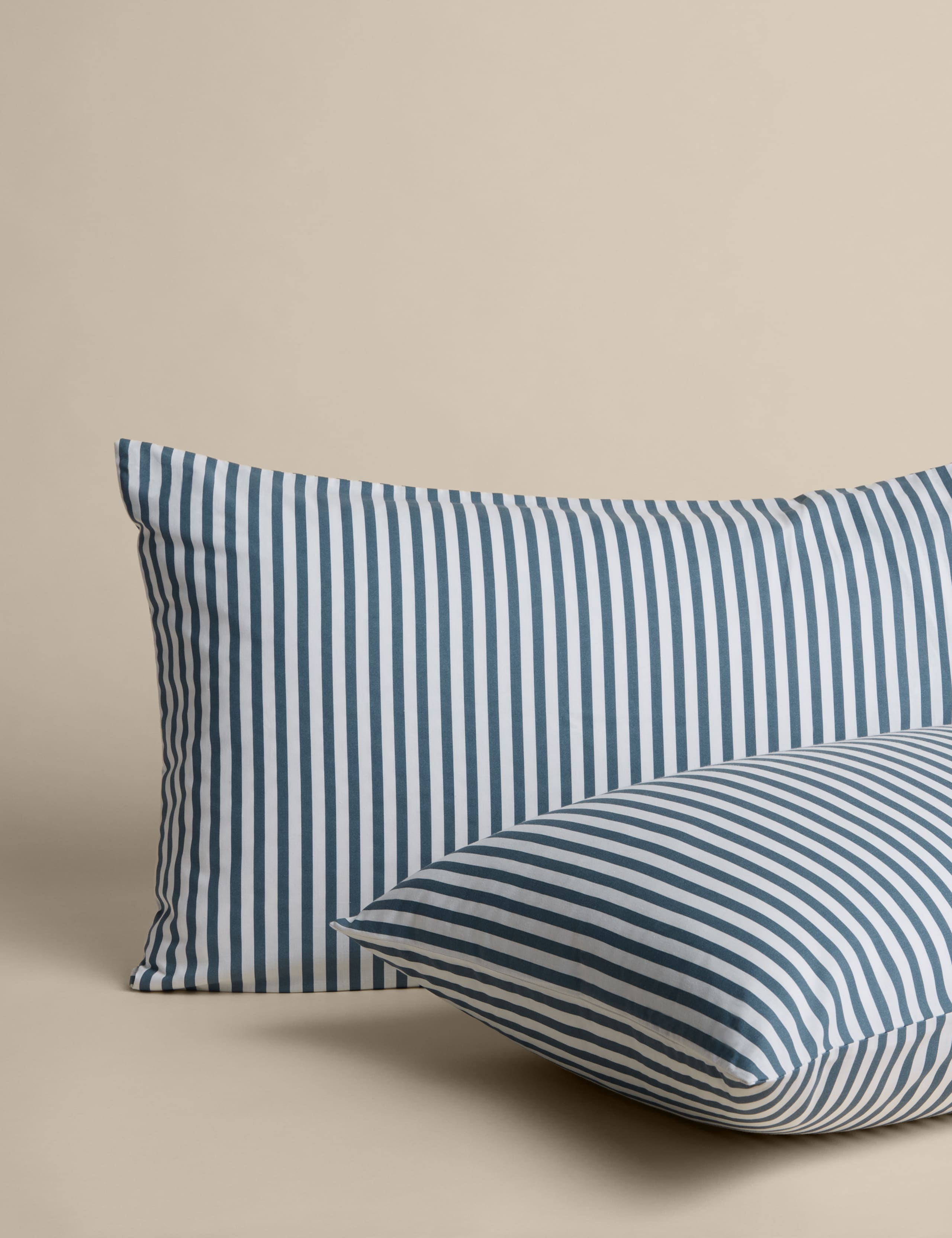 Cotton Blend Simple Stripe Bedding Set 3 of 5