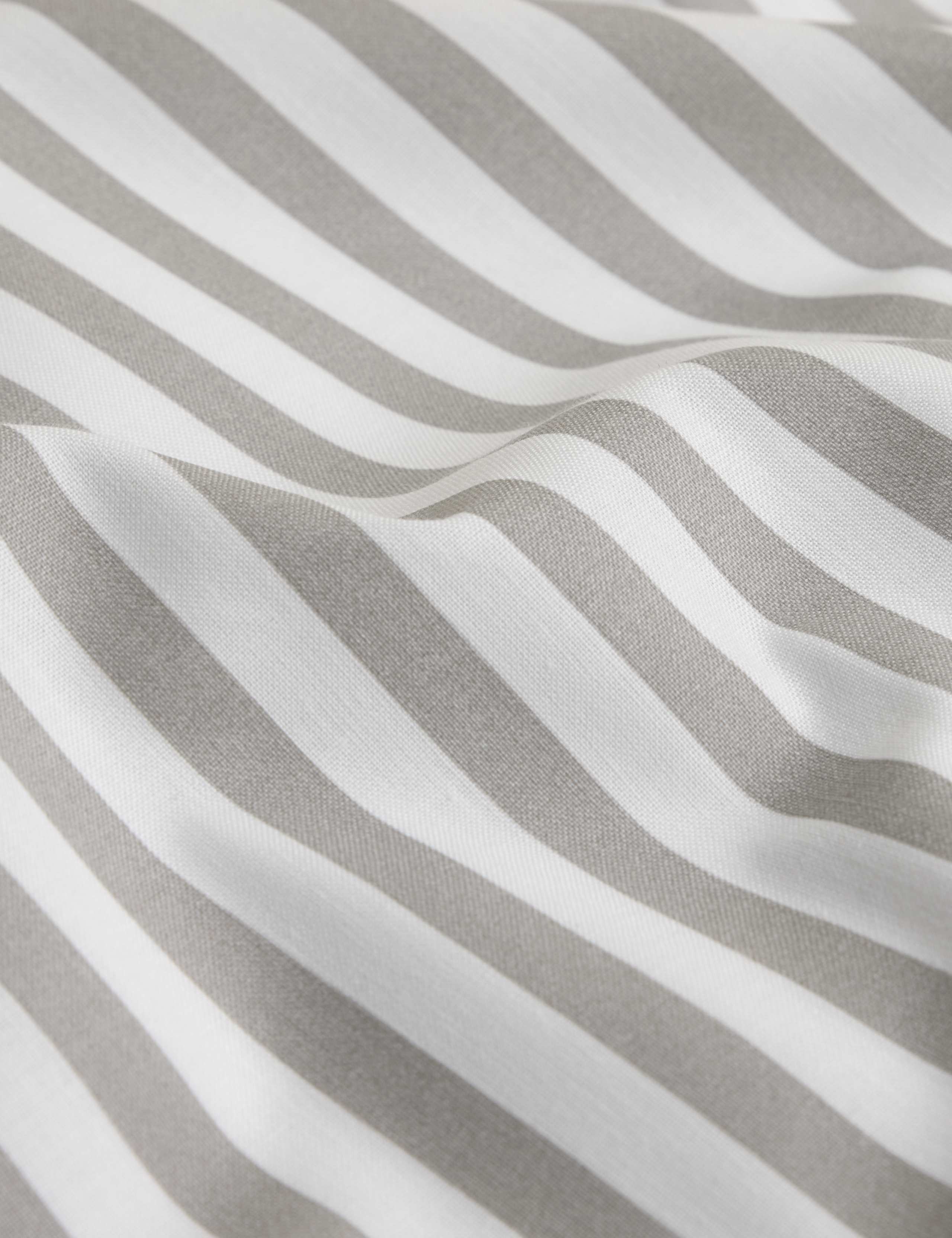 Cotton Blend Simple Stripe Bedding Set 4 of 5