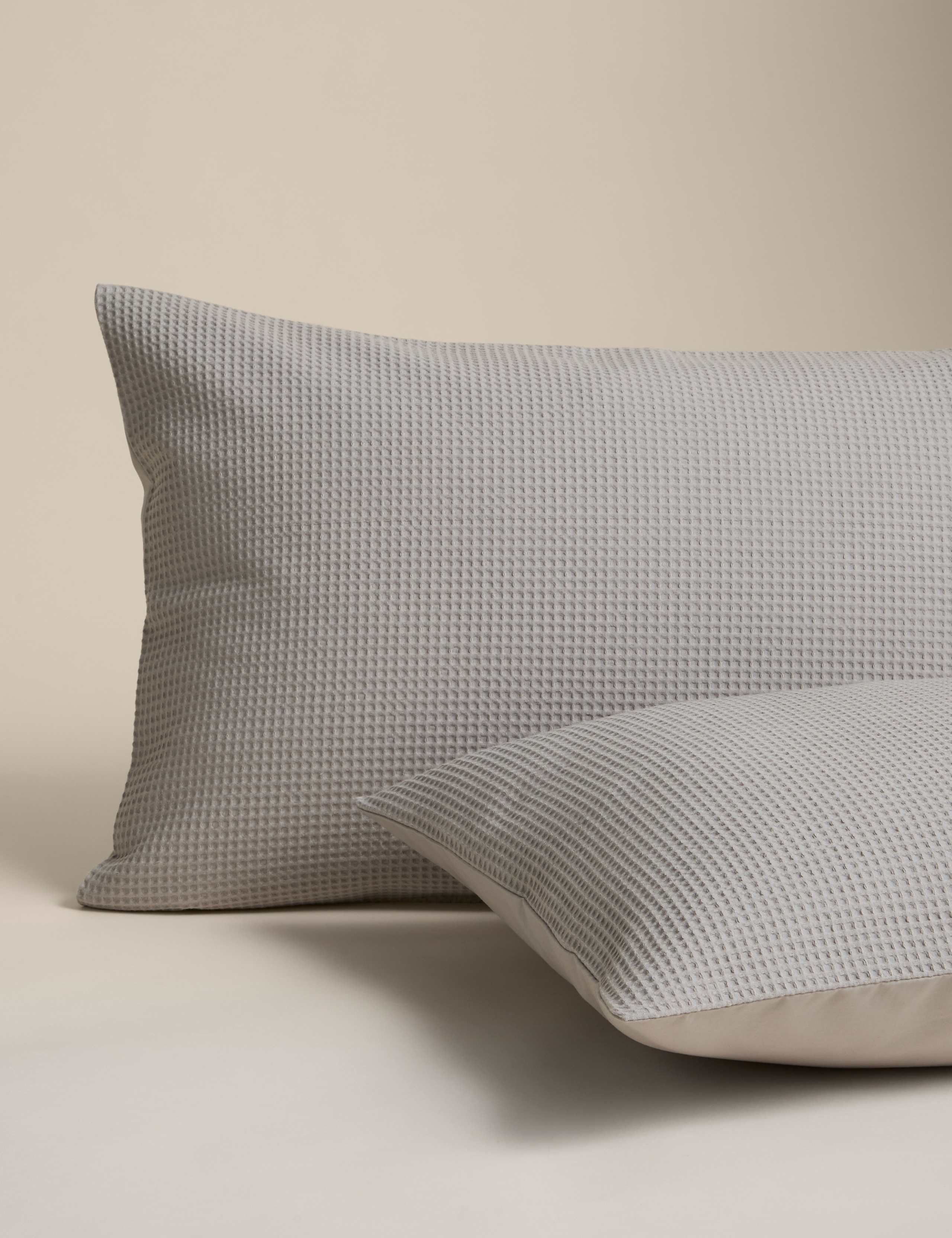 Washed Cotton Waffle Bedding Set 3 of 5