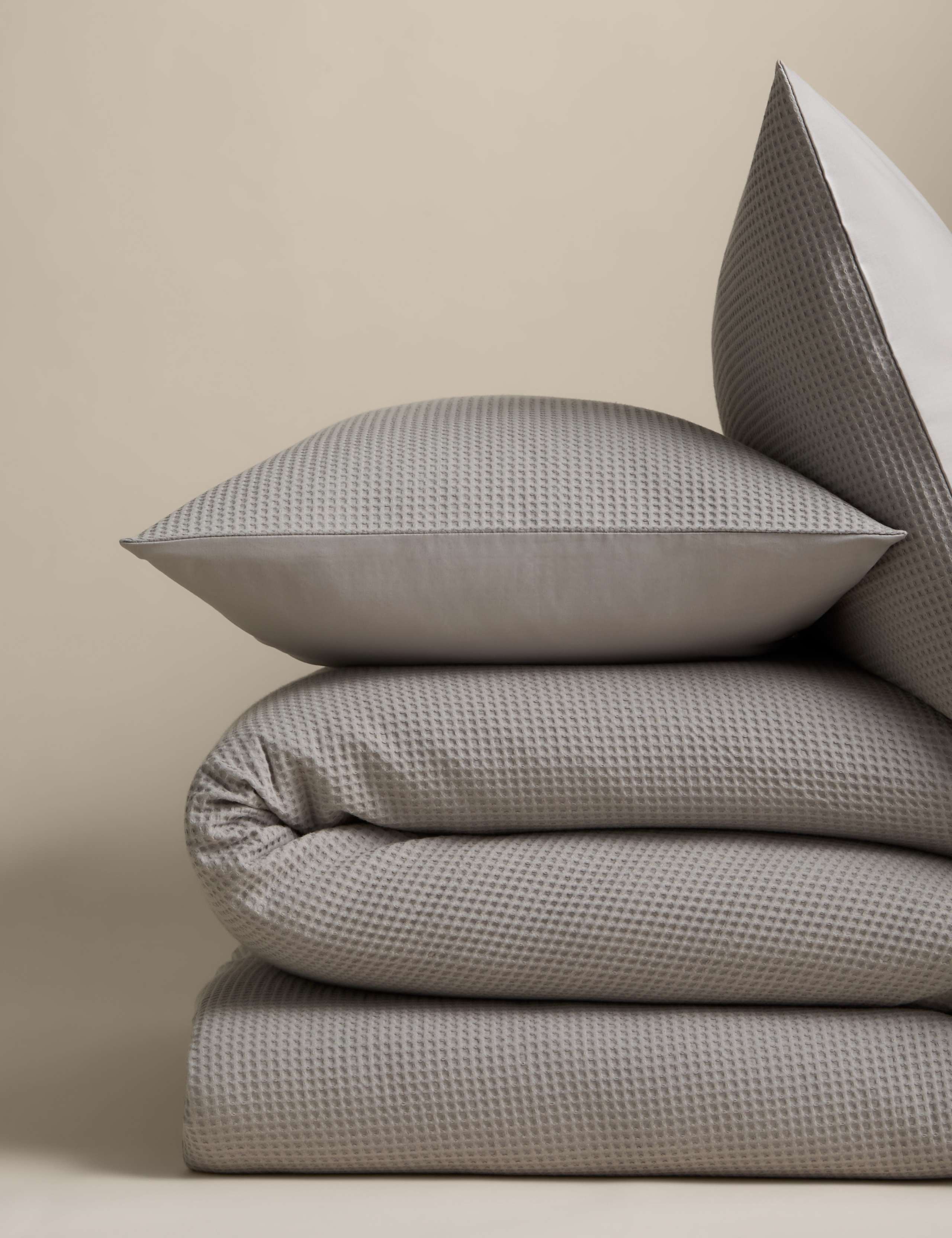 Washed Cotton Waffle Bedding Set 2 of 5